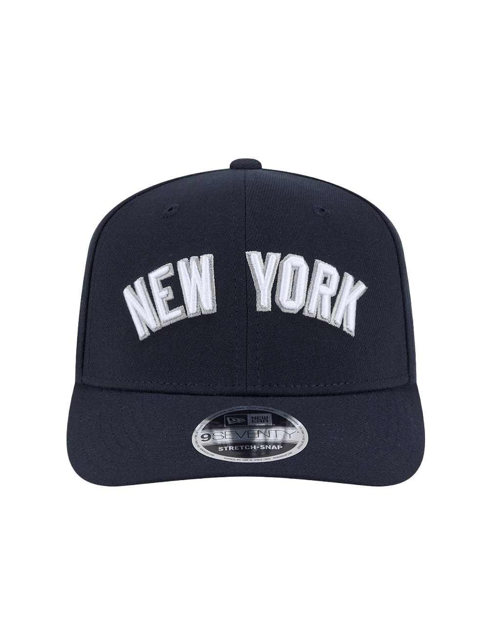 New Era Caps OSFA New York Yankees New Era MLB Wordmark 9SEVENTY Stretch-Snapback Hat - Navy