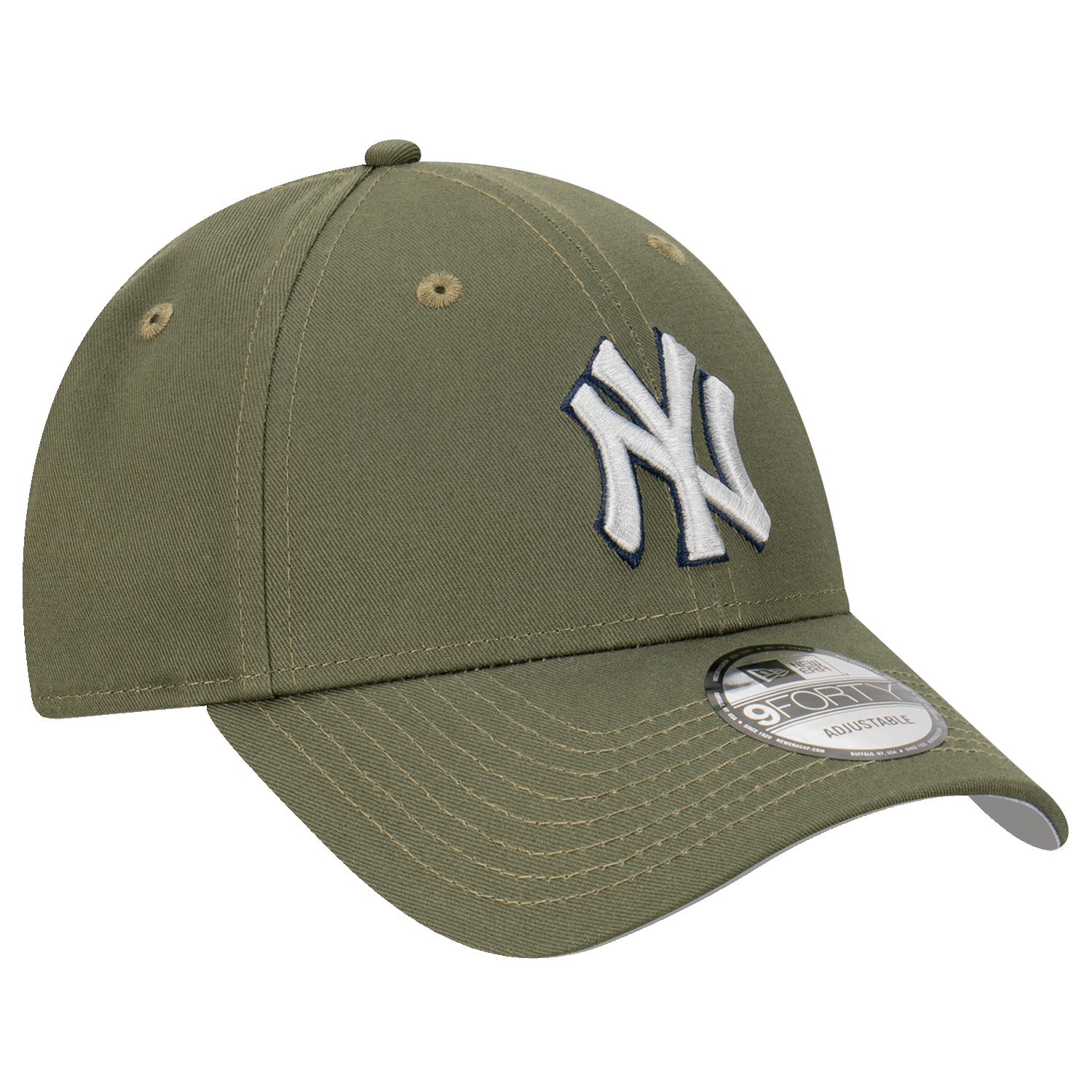 New Era Caps New York Yankees New Era NFL Tonal Logo 9FORTY Strapback Hat - Olive