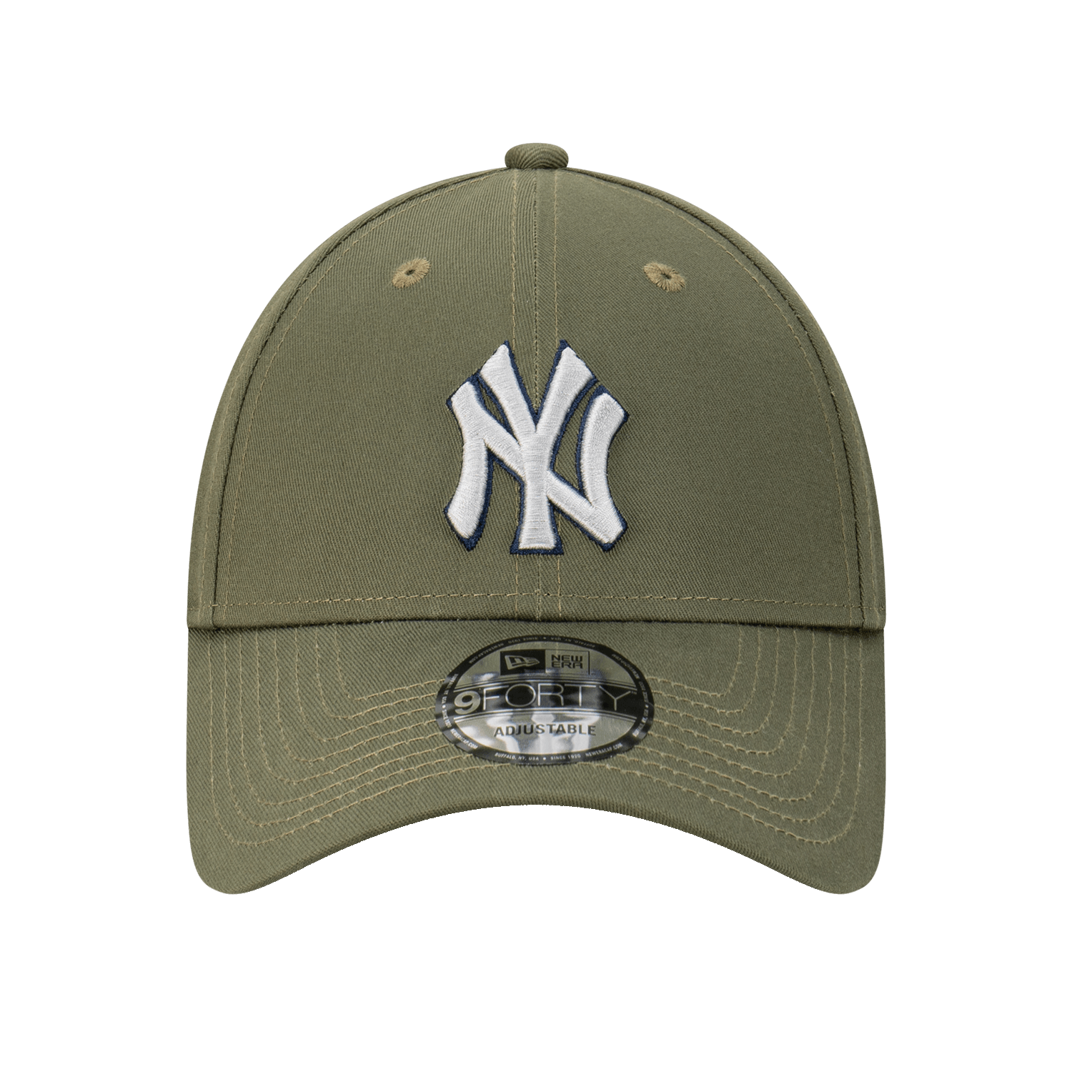 New Era Caps New York Yankees New Era NFL Tonal Logo 9FORTY Strapback Hat - Olive