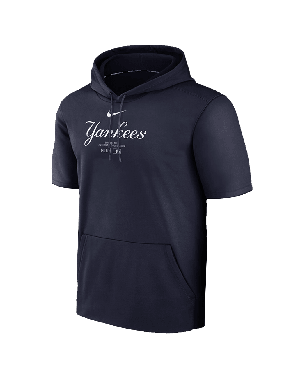 Nike Jumpers New York Yankees Nike MLB AC Performance Short Sleeve Hoodie Jumper - Navy