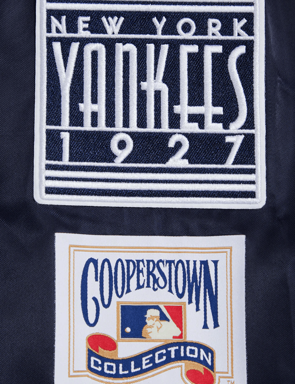 Pro Standard Jackets New York Yankees Pro Standard MLB Retro Classic Lightweight Satin Jacket - Navy