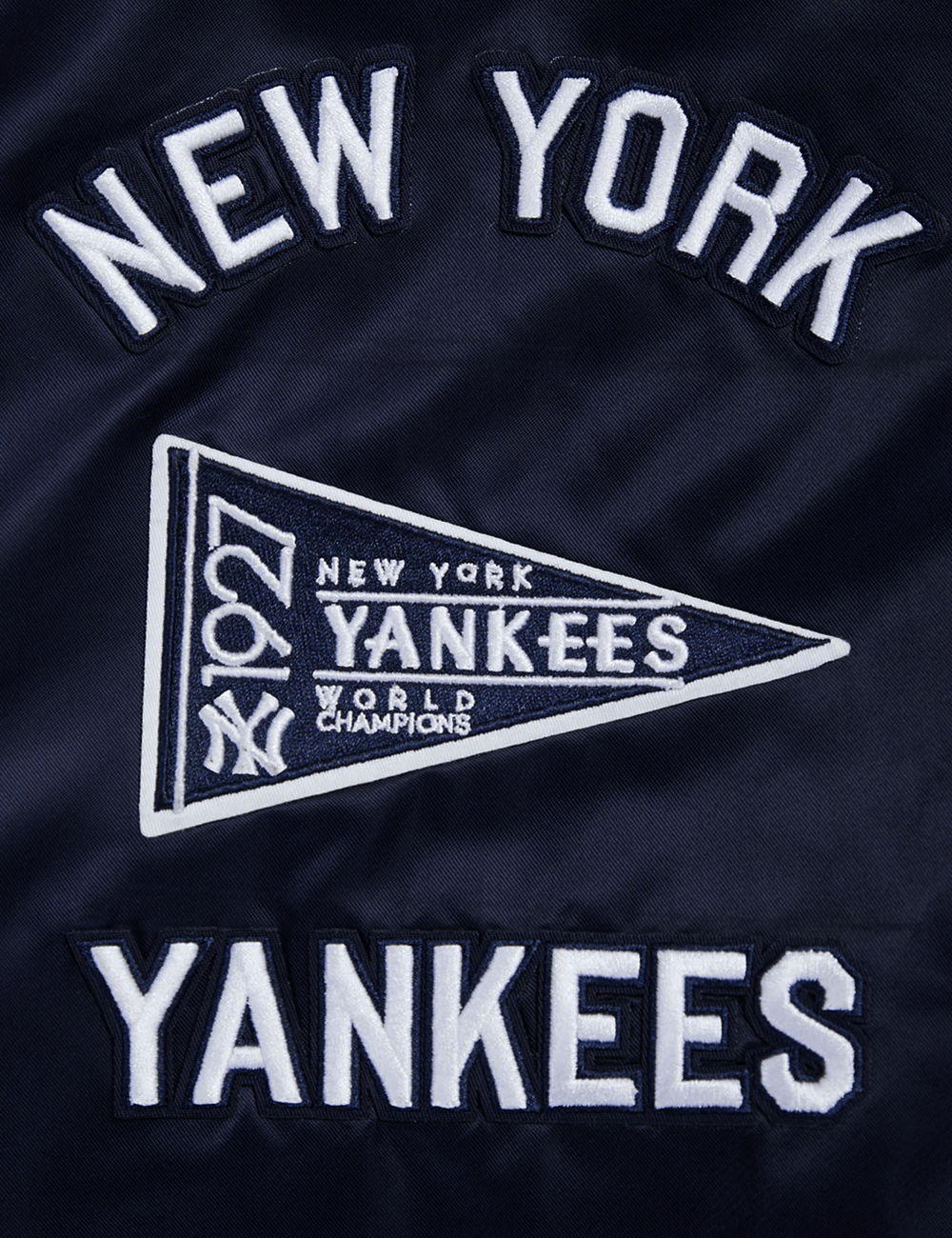 Pro Standard Jackets New York Yankees Pro Standard MLB Retro Classic Lightweight Satin Jacket - Navy