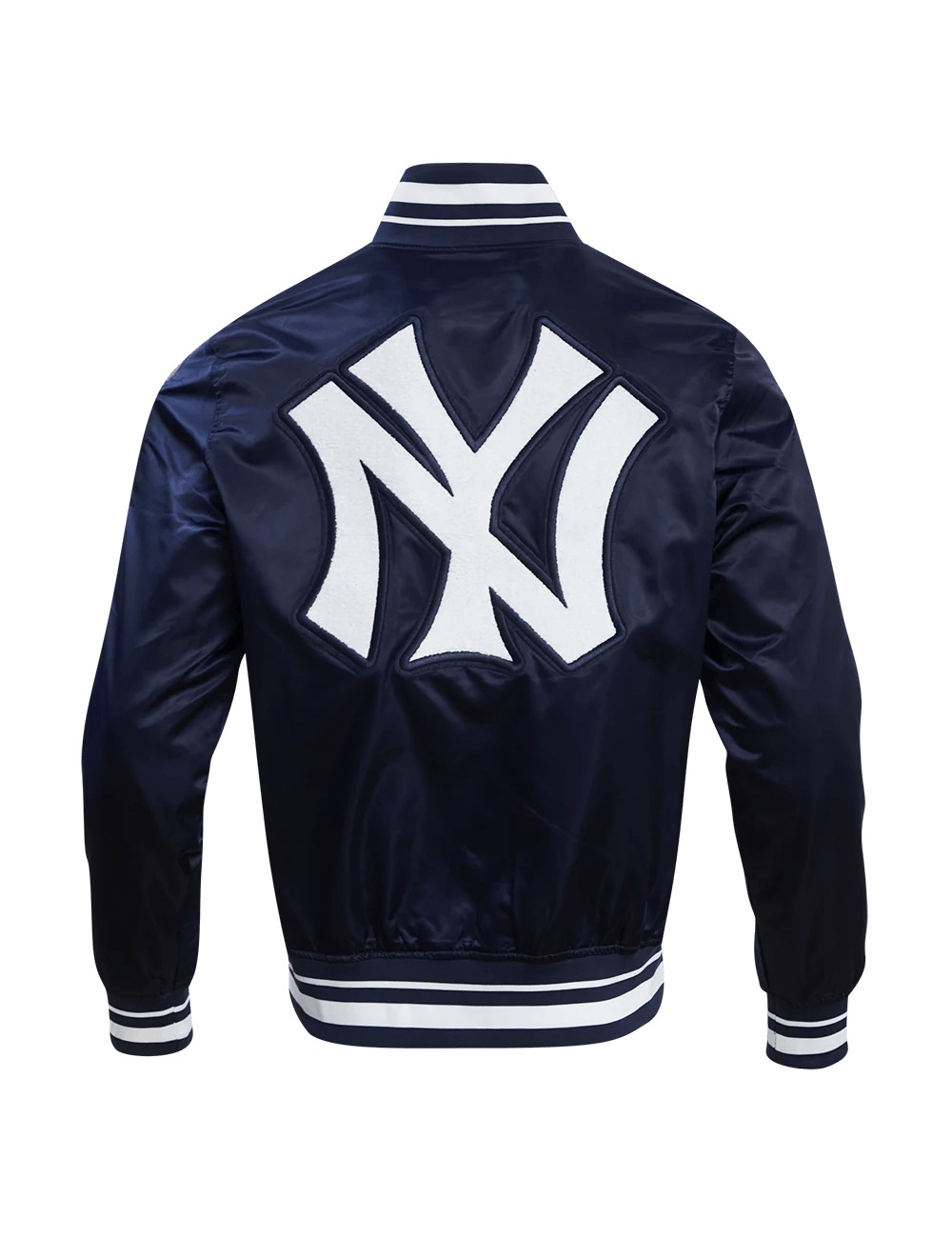 Pro Standard Jackets New York Yankees Pro Standard MLB Retro Classic Lightweight Satin Jacket - Navy