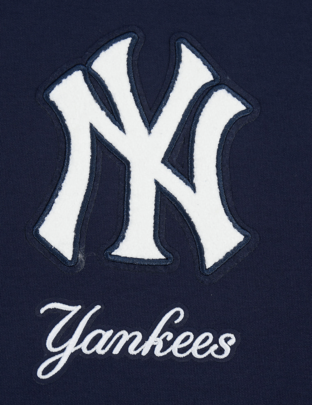 Pro Standard Jumpers New York Yankees Pro Standard MLB Team Chenille Flex Hoodie Jumper - Navy