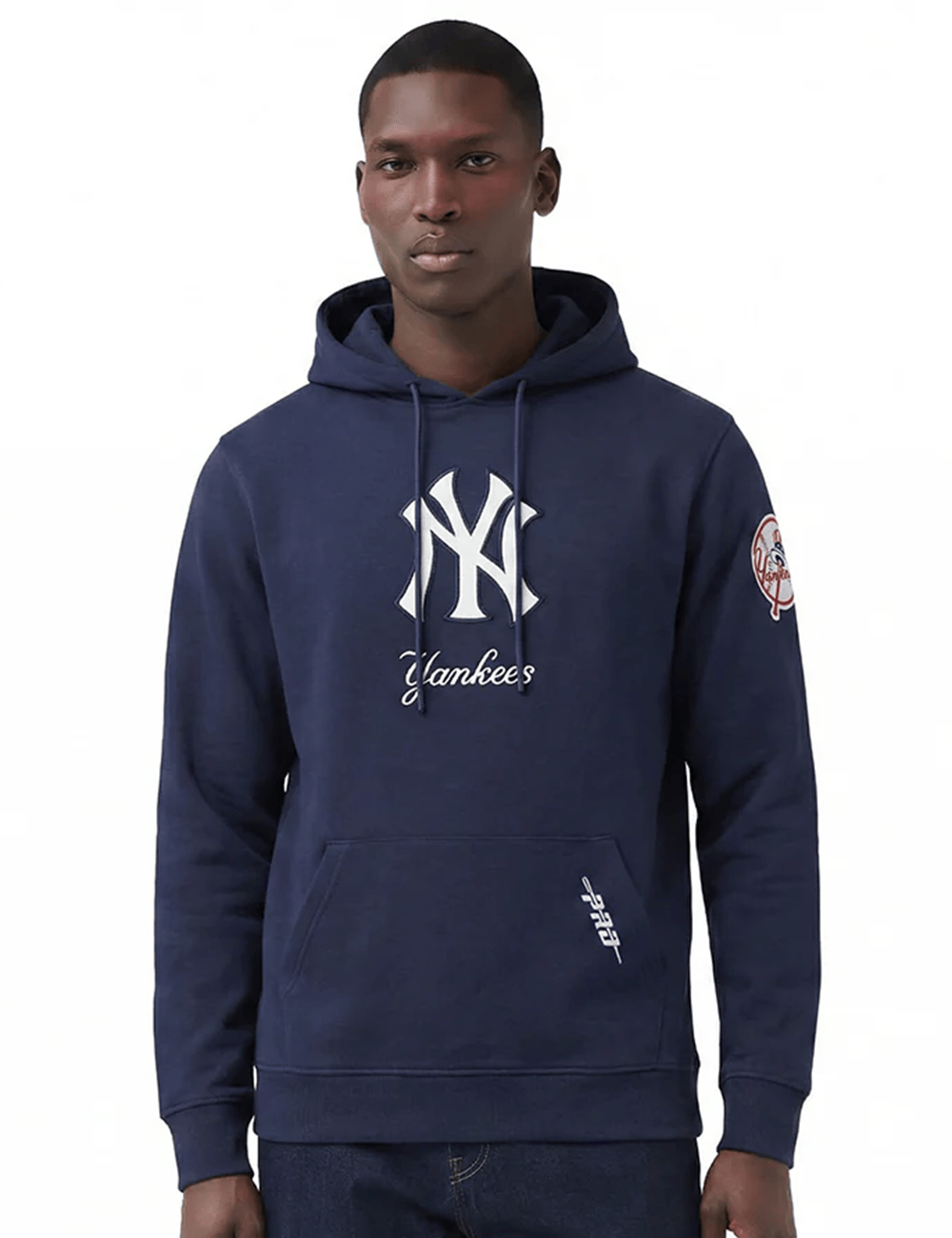 Pro Standard Jumpers New York Yankees Pro Standard MLB Team Chenille Flex Hoodie Jumper - Navy