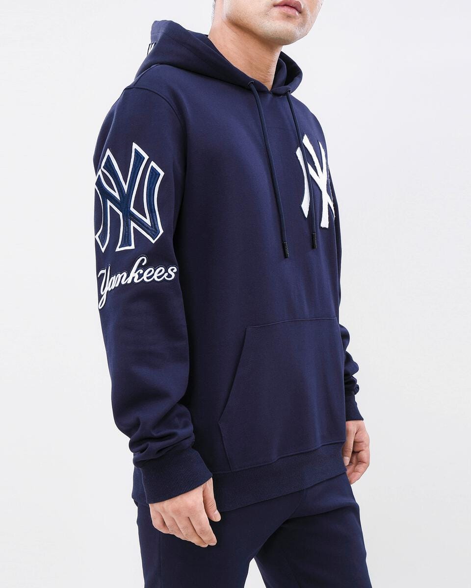 Pro Standard Jumpers New York Yankees Pro Standard MLB Team Chenille Hoodie Jumper  - Navy