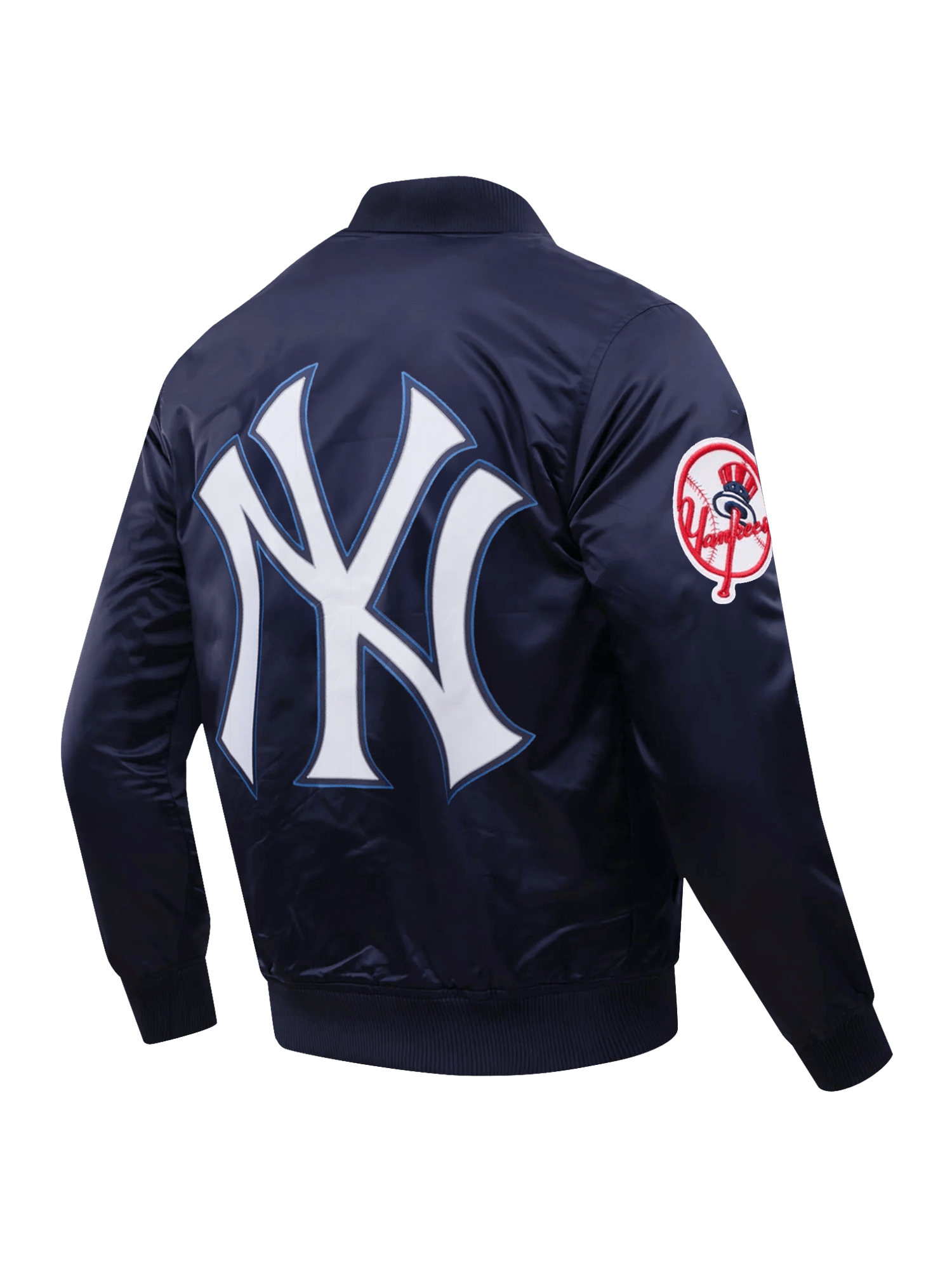 Pro Standard Jackets New York Yankees Pro Standard MLB Team Classic Satin Button Jacket - Navy