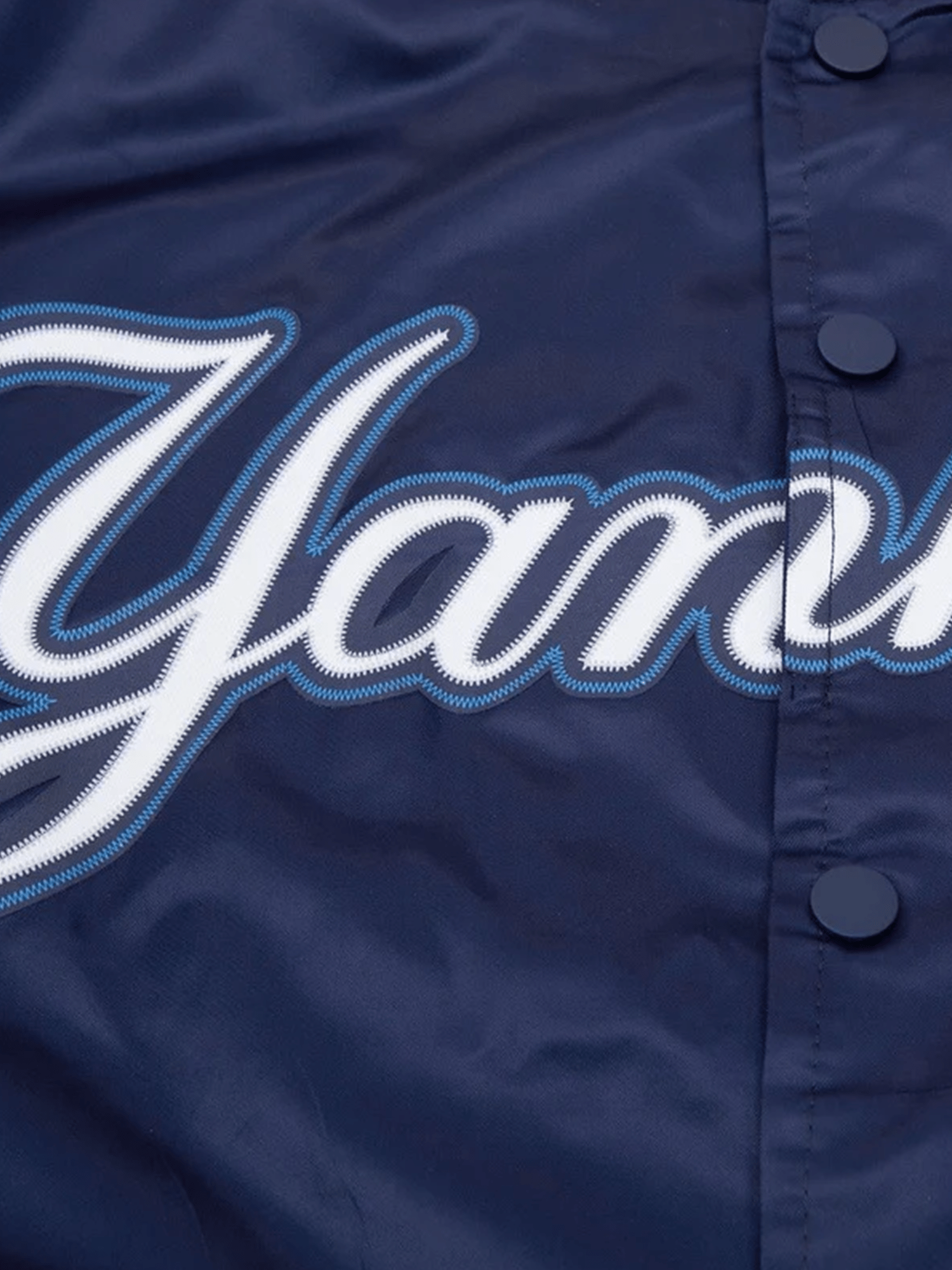 Pro Standard Jackets New York Yankees Pro Standard MLB Team Classic Satin Button Jacket - Navy