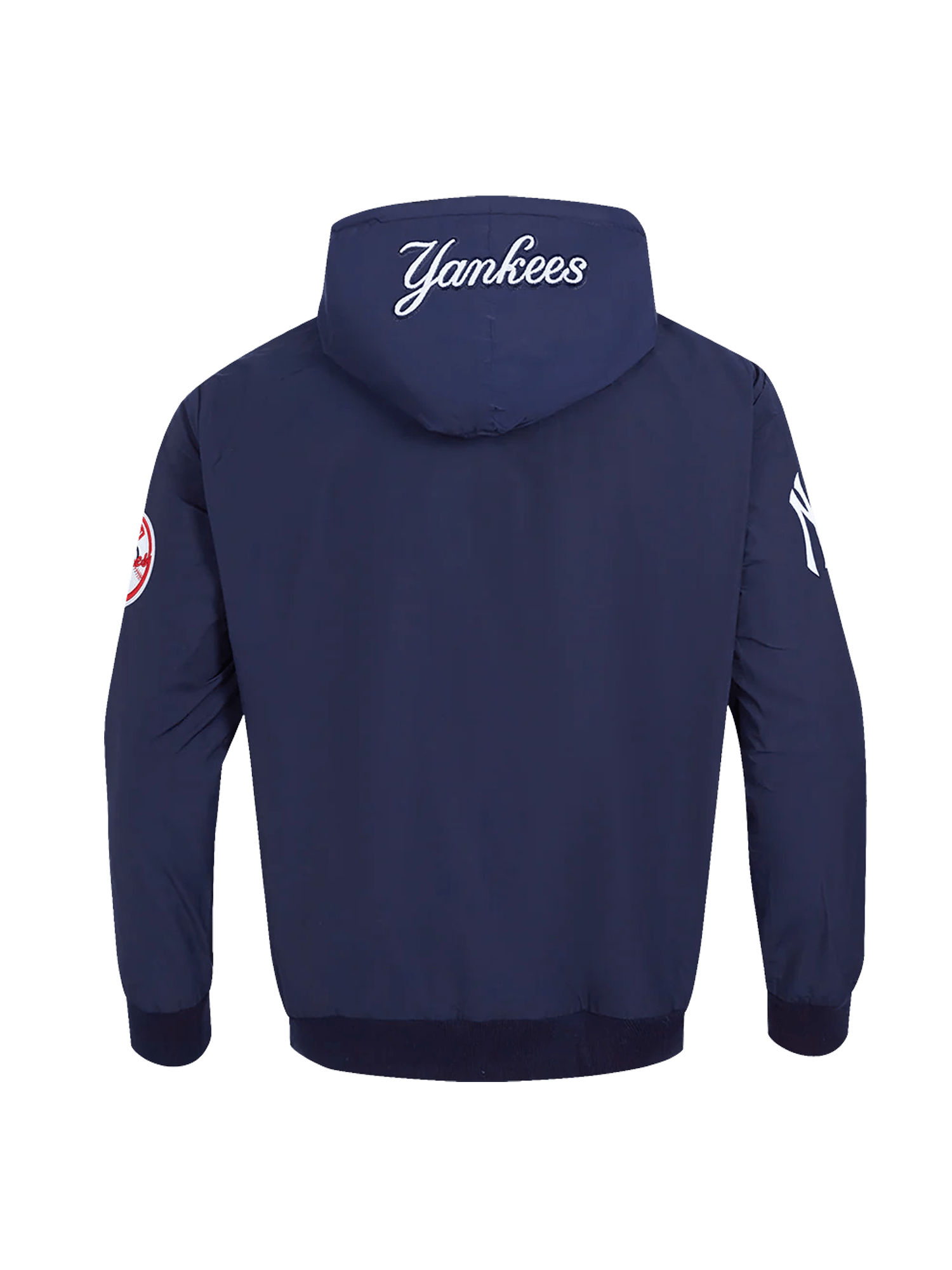 Pro Standard Jumpers New York Yankees Pro Standard MLB Woven Wind Zip Hoodie Jumper - Navy