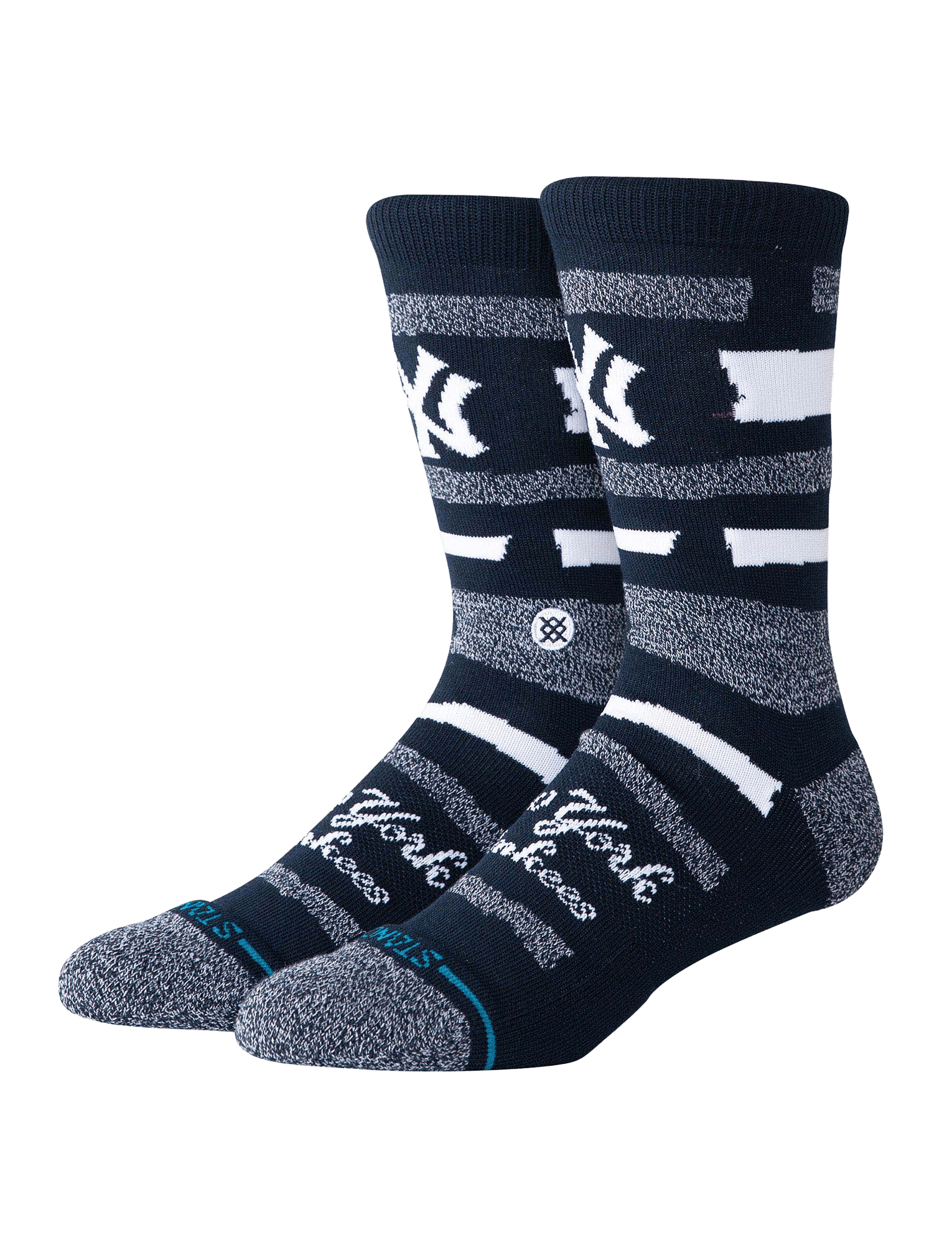 Stance Socks Large (9-12 US) New York Yankees Stance MLB Team Squeeze Crew Socks - Blue