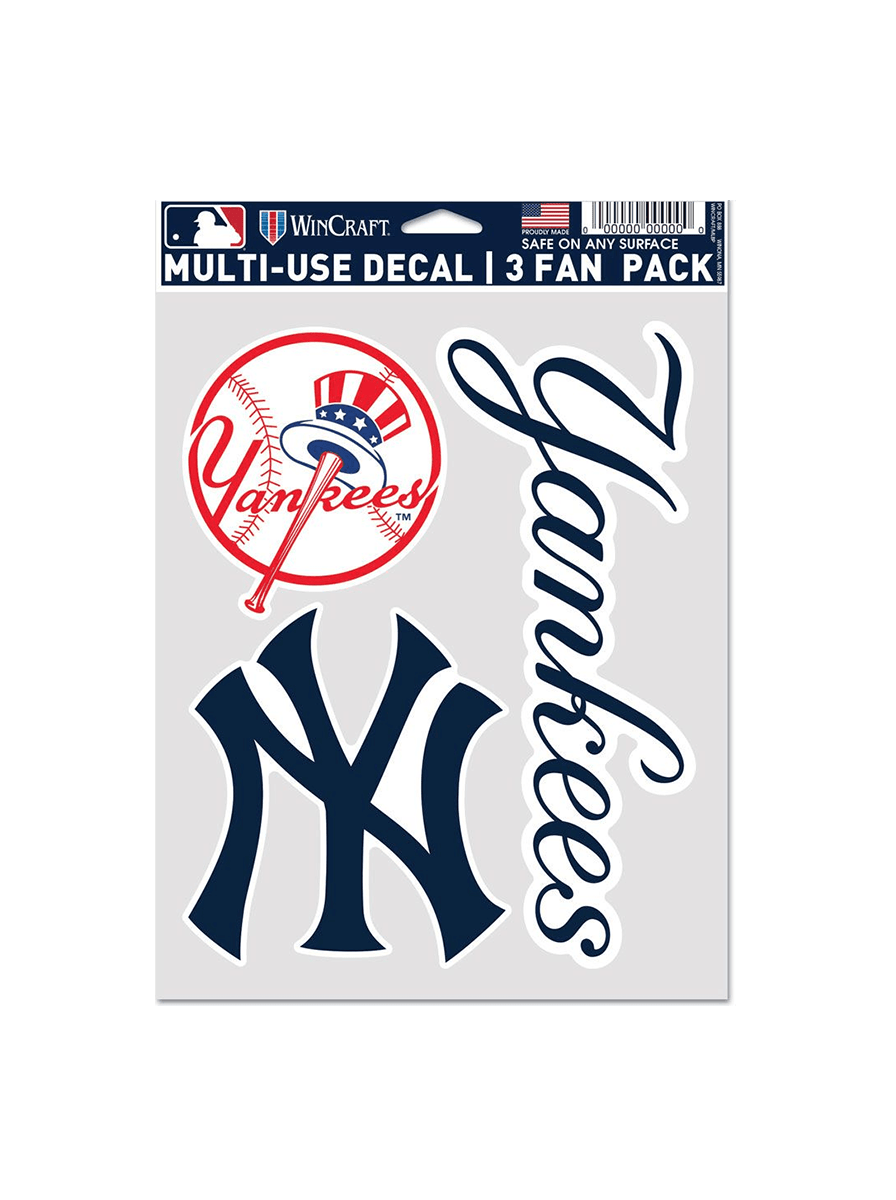 Wincraft Accessories New York Yankees Wincraft MLB Team 3 Piece 5” x 7” Decal Set