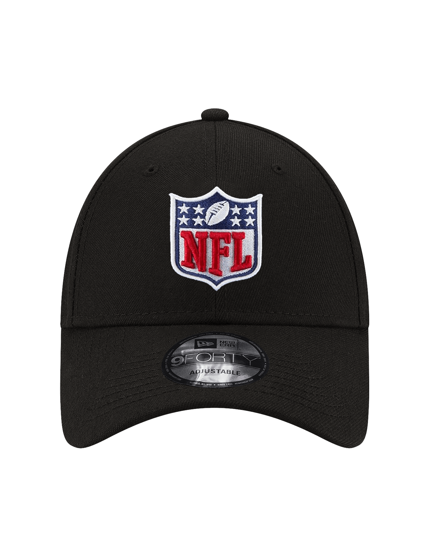 New Era Caps NFL Shield New Era League 9FORTY Adjustable Hat - Black