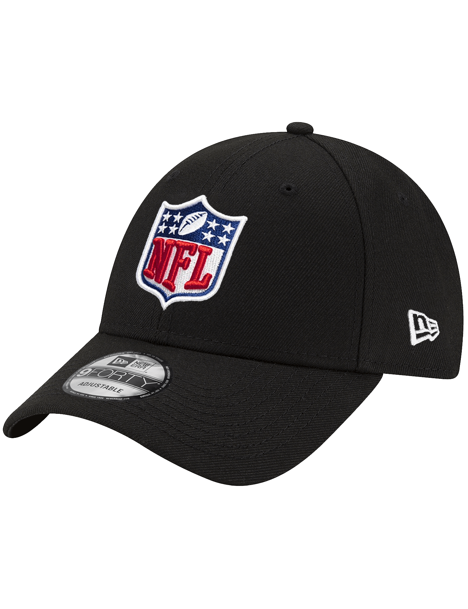 New Era Caps NFL Shield New Era League 9FORTY Adjustable Hat - Black