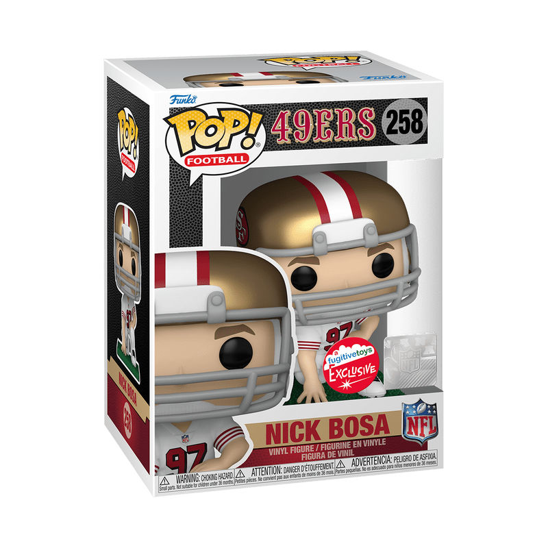 Funko Figures Nick Bosa San Francisco 49ers Funko NFL Color Rush 258 Pop Vinyl Figure