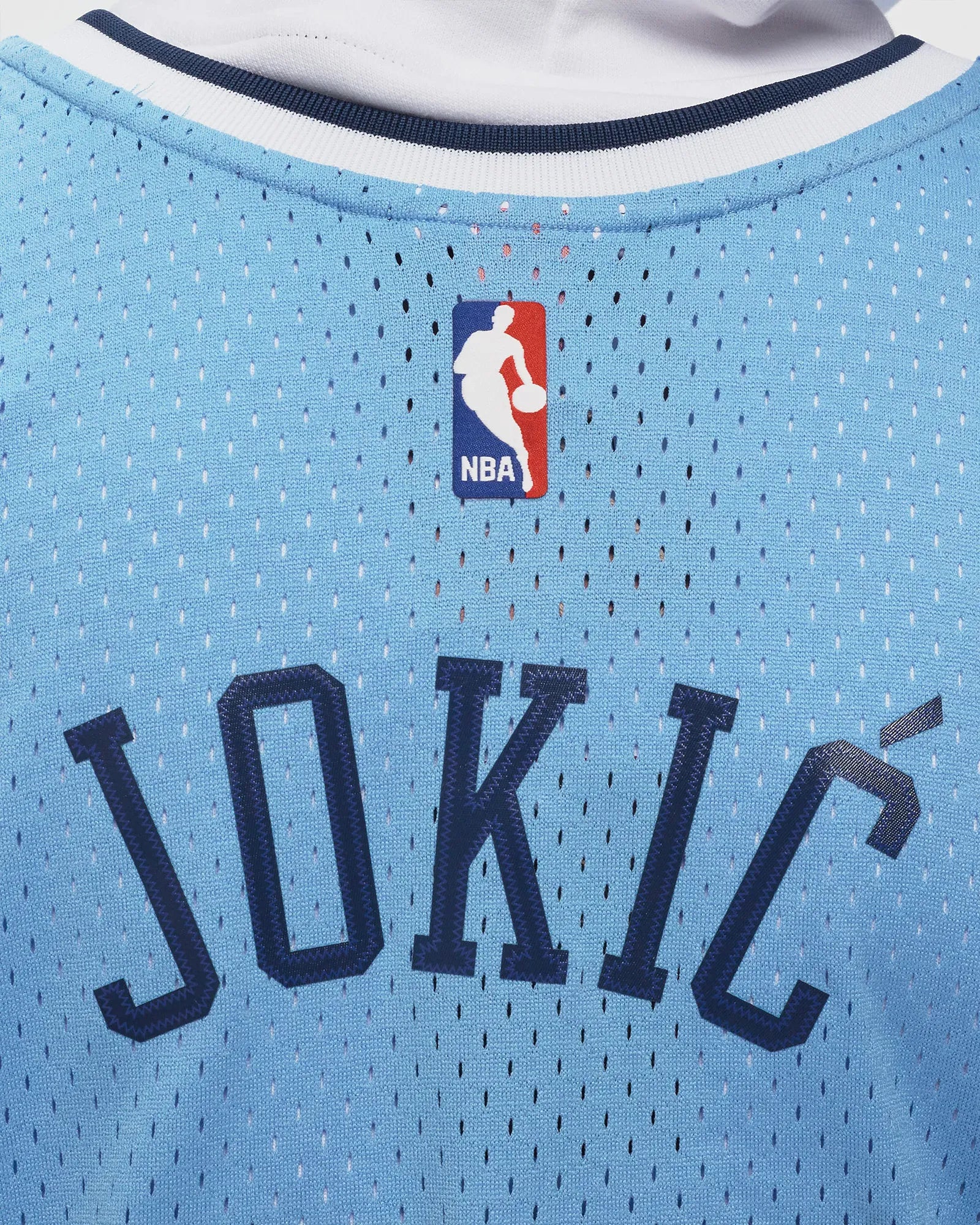 Mitchell And Ness Jerseys Nikola Jokic Denver Nuggets Mitchell & Ness NBA 16-17 Home Swingman Jersey - Light Blue