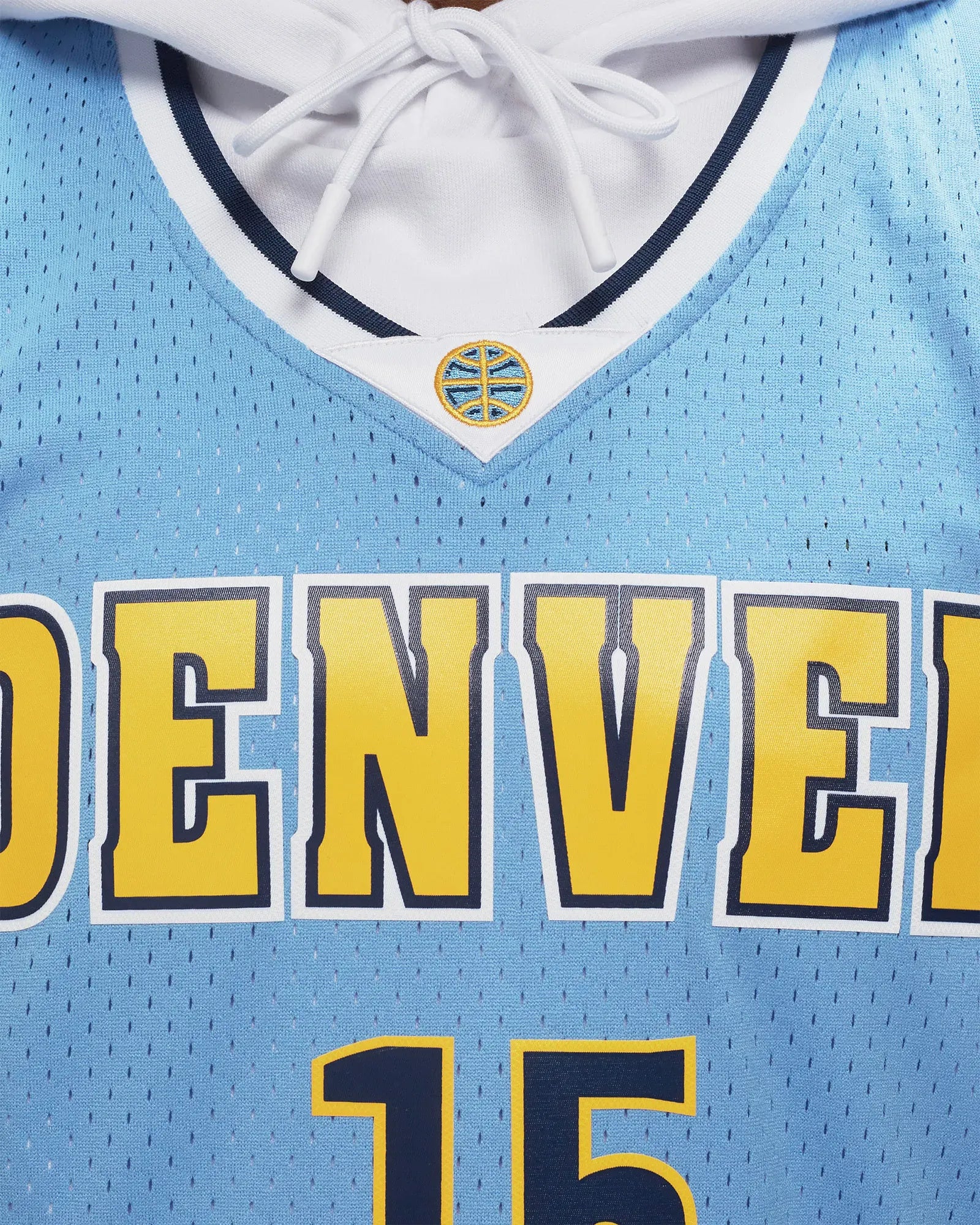Mitchell And Ness Jerseys Nikola Jokic Denver Nuggets Mitchell & Ness NBA 16-17 Home Swingman Jersey - Light Blue