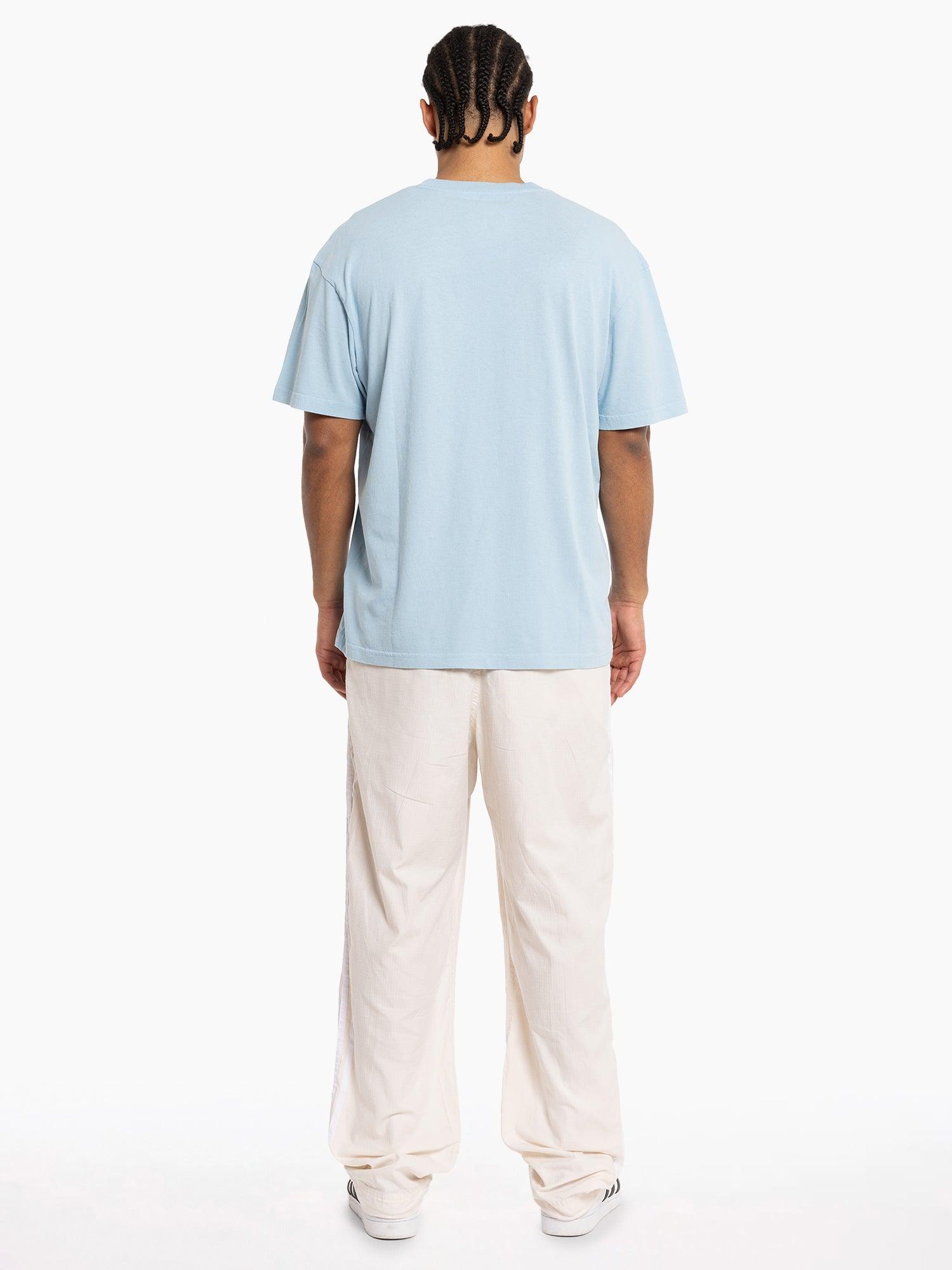 Mitchell And Ness T-Shirts North Carolina Tar Heels Mitchell & Ness NCAA Abstract Vintage T-Shirt - Faded Blue
