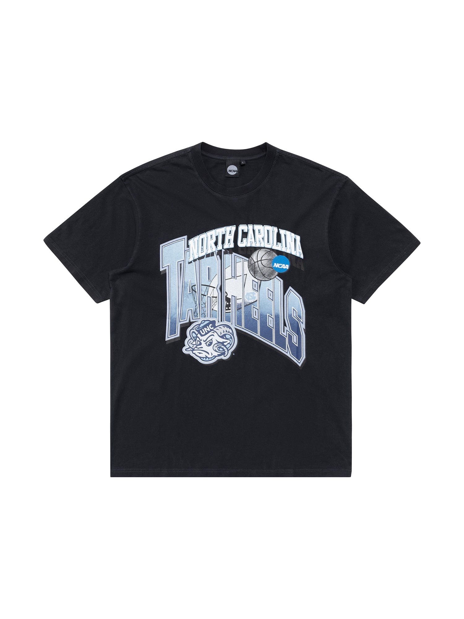 NCAA Branded T-Shirts North Carolina Tar Heels NCAA Dual Arch Vintage T-Shirt - Faded Black