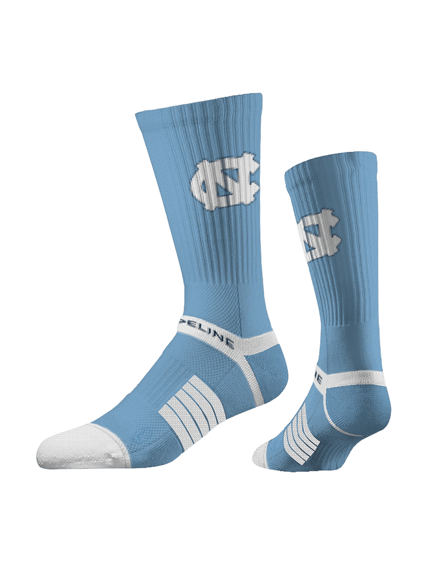 Strideline Socks Large (9-12 US) North Carolina Tar Heels Strideline NCAA Team Premier Flex-Stretch Crew Socks