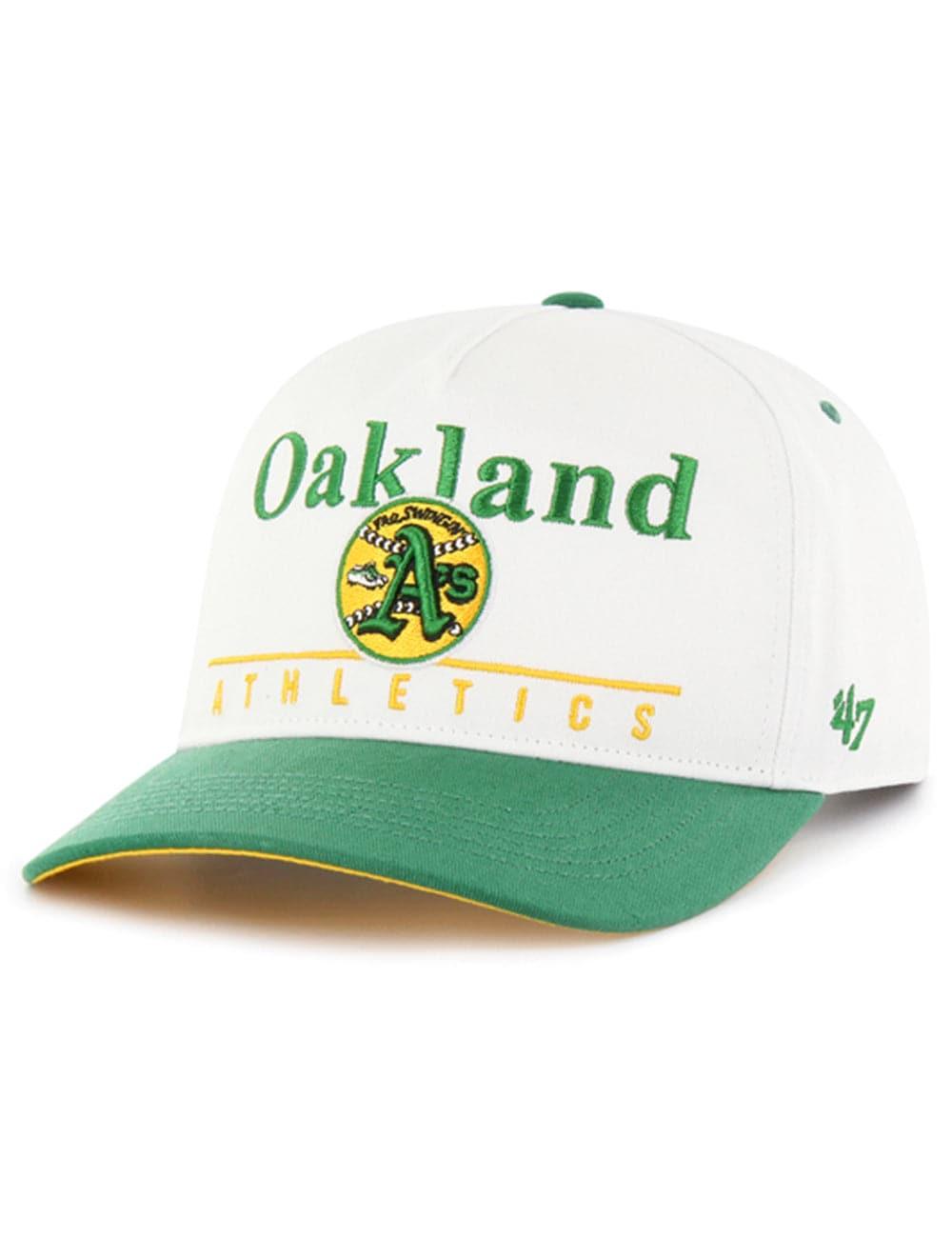 47 Brand Caps Oakland Athletics '47 MLB Cooperstown Hitch Pre-Curved Snapback Hat - White
