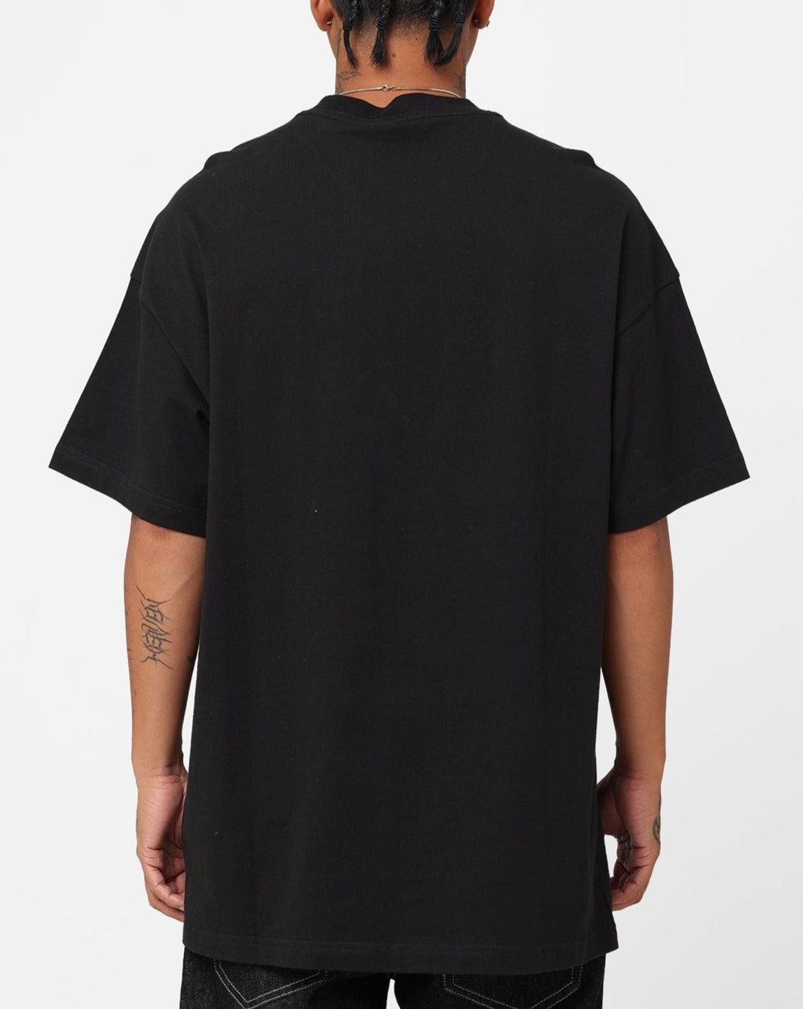 Majestic Athletic T-Shirts Oakland Athletics Majestic MLB League Champs Oversized Vintage T-Shirt - Faded Black