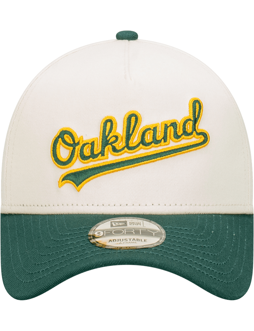 New Era Caps Oakland Athletics New Era MLB Baseball Patch 9FORTY A-Frame Snapback - Chrome