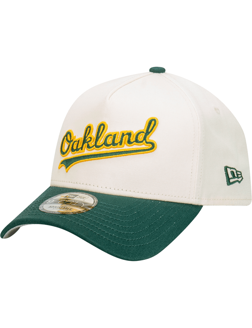 New Era Caps Oakland Athletics New Era MLB Baseball Patch 9FORTY A-Frame Snapback - Chrome