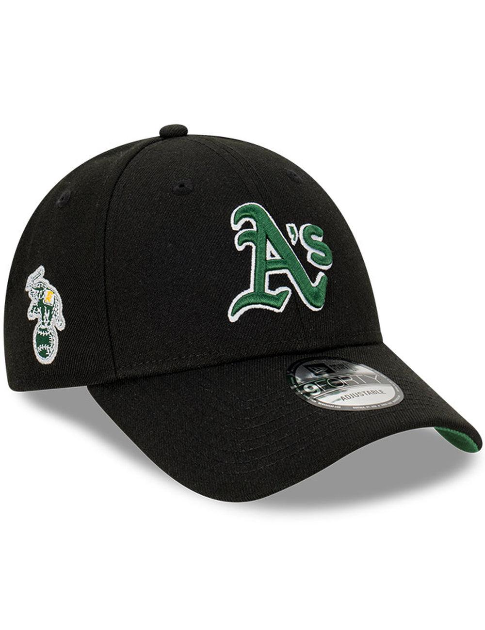New Era Caps Oakland Athletics New Era MLB Black Classic 9FORTY Snapback Hat - Black