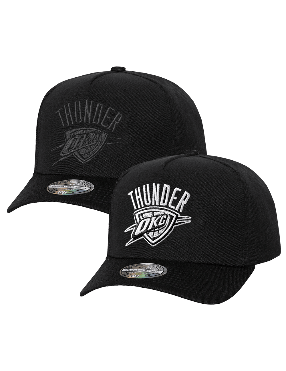 US Sports HQ Bundles Oklahoma City Thunder Mitchell & Ness NBA 110 Snapback Hat Bundle