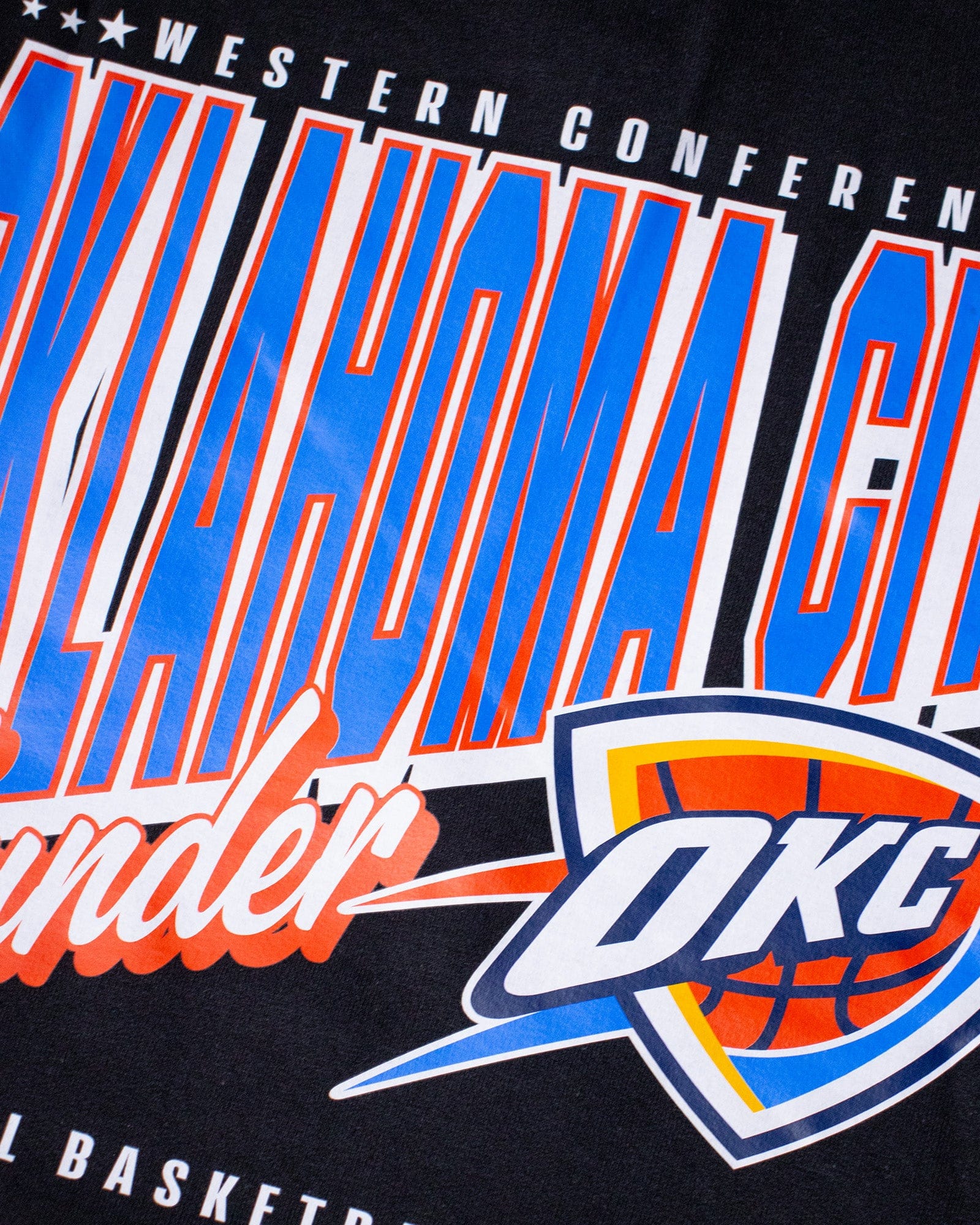 NBA Essentials Jumpers Oklahoma City Thunder NBA Essentials Clarkdale Hoodie Jumper - Black