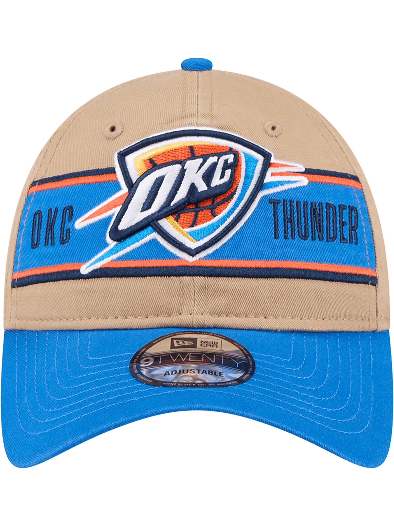 New Era Caps Oklahoma City Thunder New Era NBA 24 Draft 9TWENTY Strapback Hat - Tan