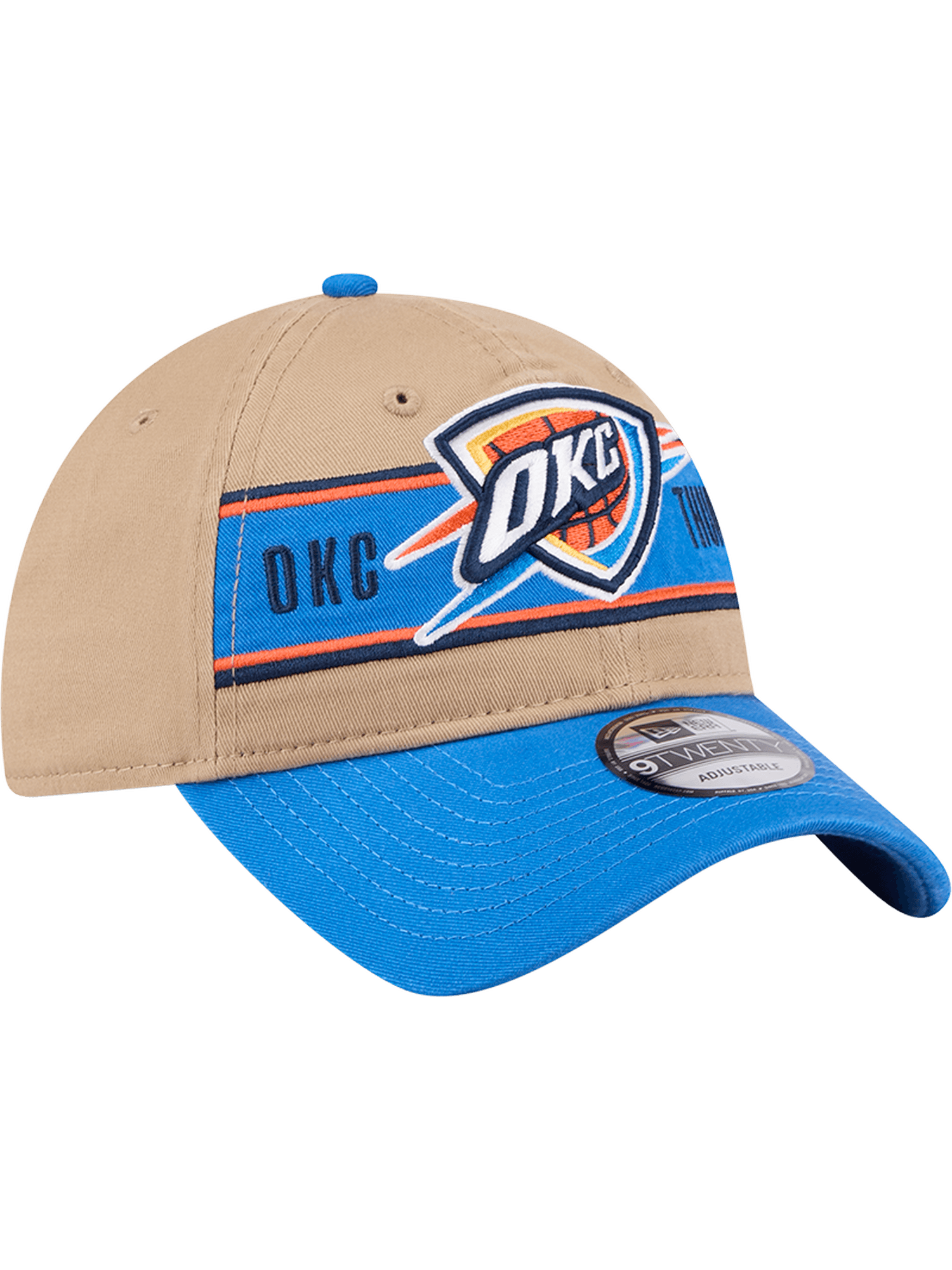New Era Caps Oklahoma City Thunder New Era NBA 24 Draft 9TWENTY Strapback Hat - Tan