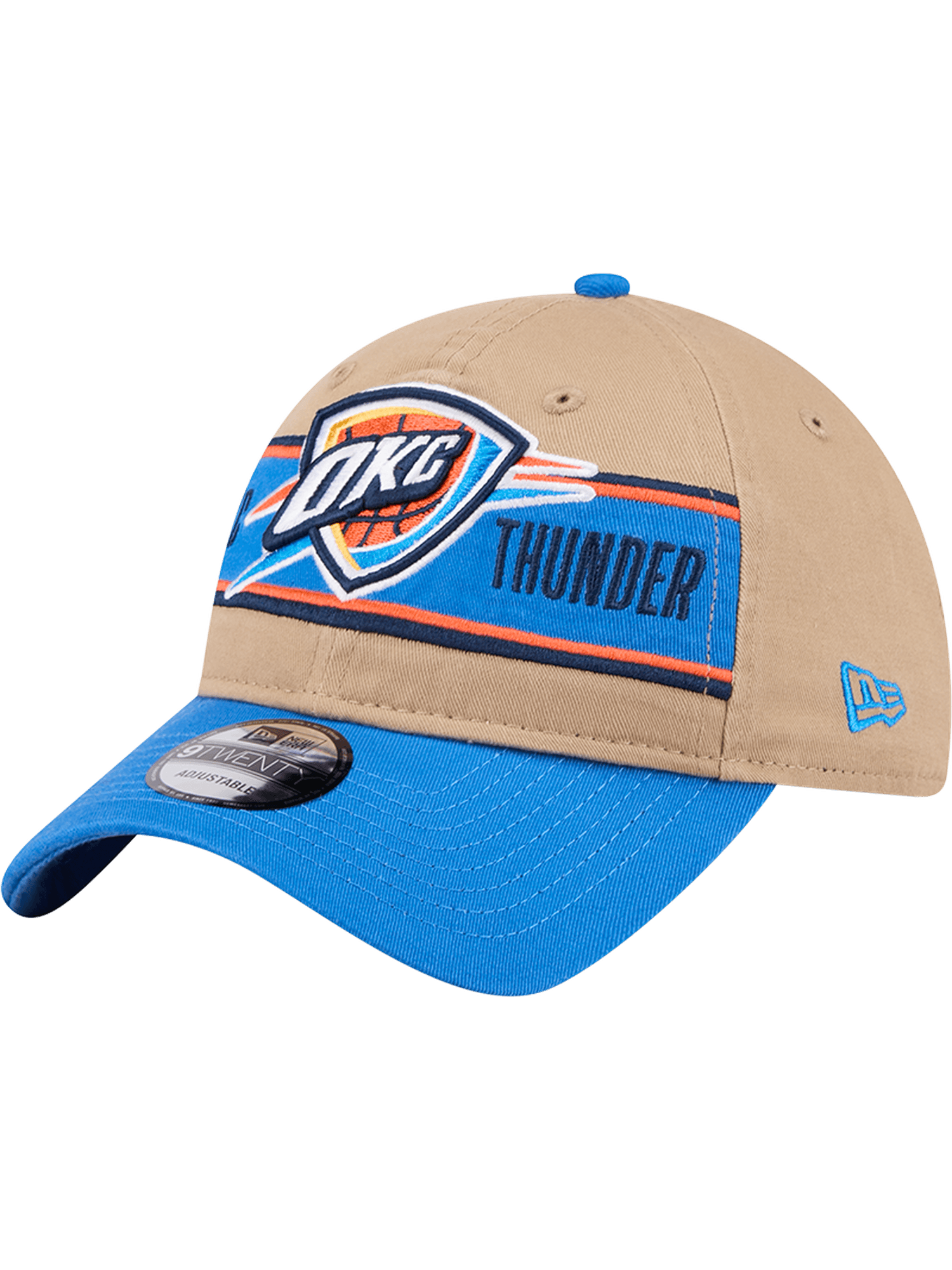 New Era Caps Oklahoma City Thunder New Era NBA 24 Draft 9TWENTY Strapback Hat - Tan