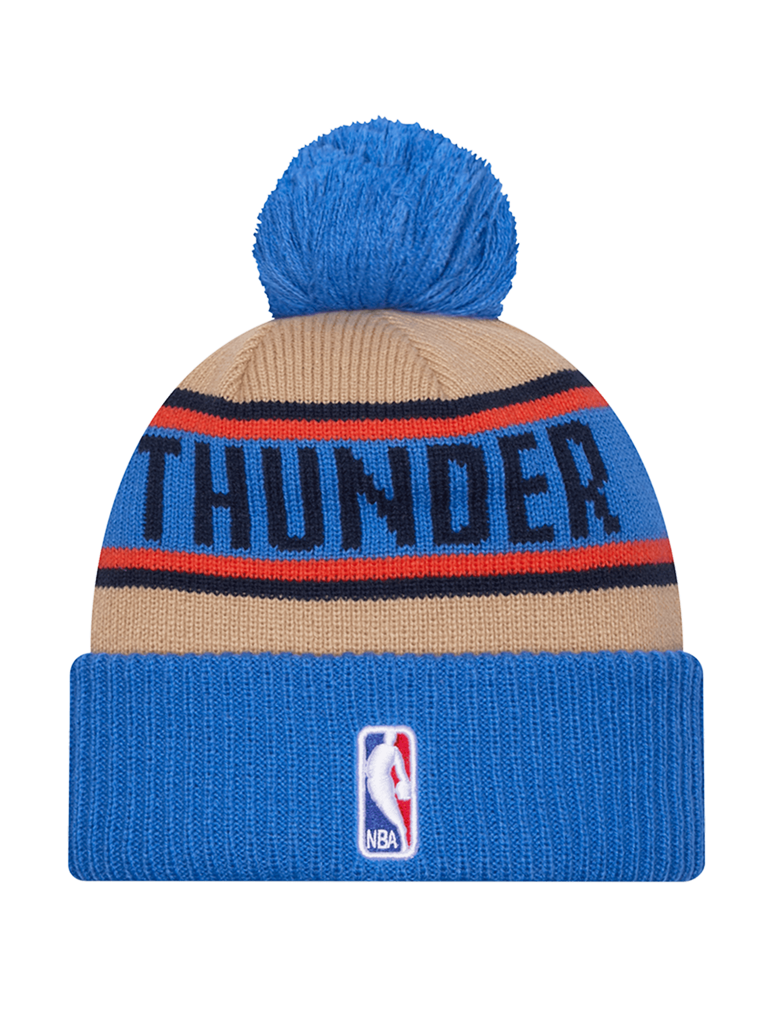 New Era Beanies Oklahoma City Thunder New Era NBA 24 Draft Knit Beanie - Tan