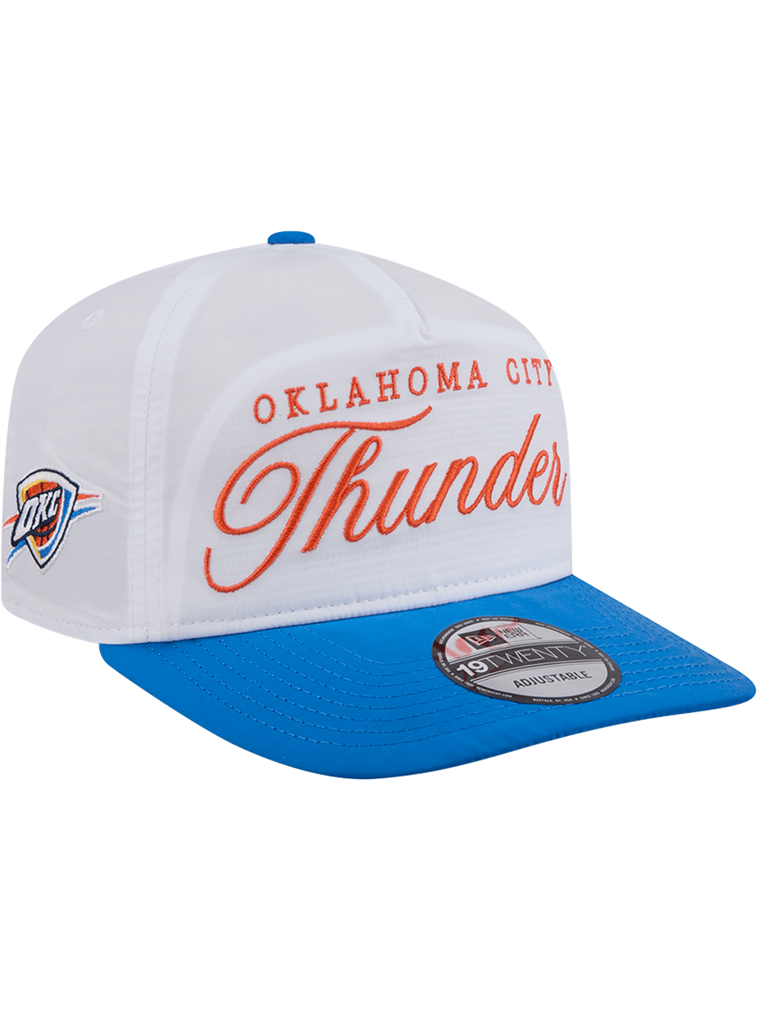 New Era Caps Oklahoma City Thunder New Era NBA 25 Draft 19TWENTY A-Frame Pre-Curved Hat - White
