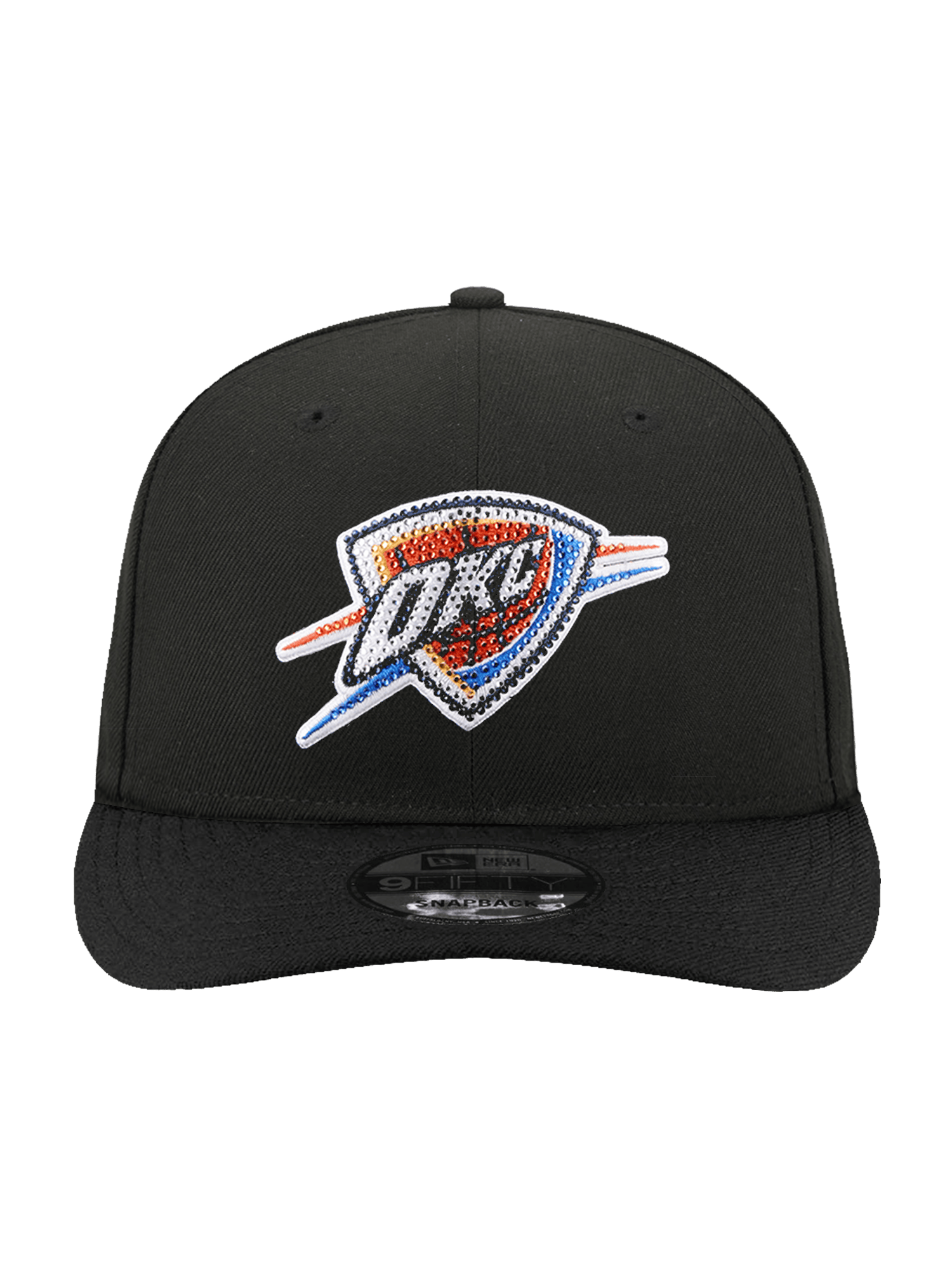 New Era Caps OSFM Oklahoma City Thunder New Era NBA 26 Draft 9FIFTY Pre-Curved Snapback Hat - Black