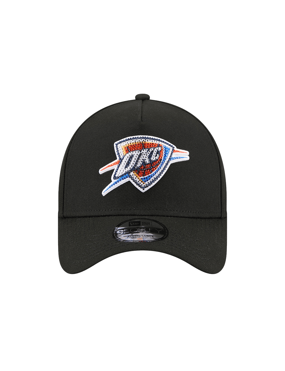 New Era Caps OSFM Oklahoma City Thunder New Era NBA 26 Draft 9FORTY A-Frame Snapback Hat - Black