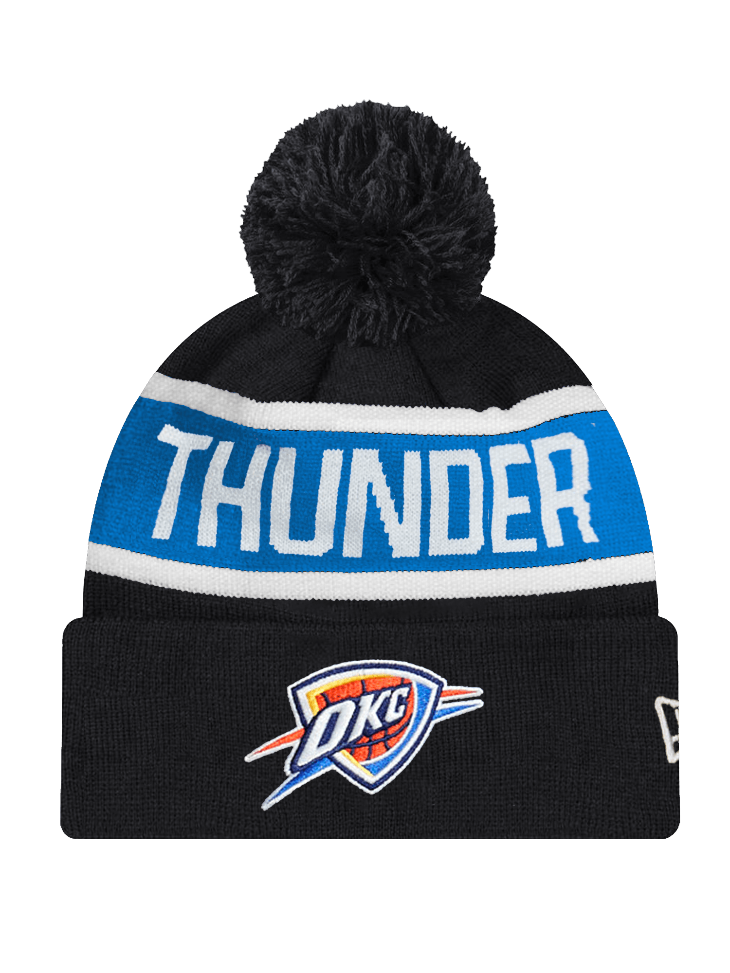 New Era Beanies Oklahoma City Thunder New Era NBA Spell Out Knit Beanie - Black