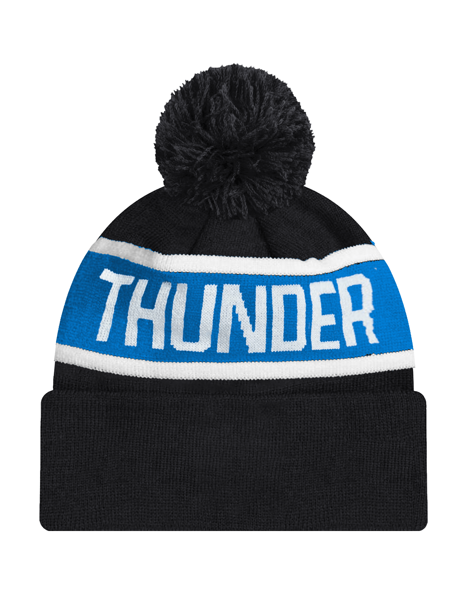 New Era Beanies Oklahoma City Thunder New Era NBA Spell Out Knit Beanie - Black