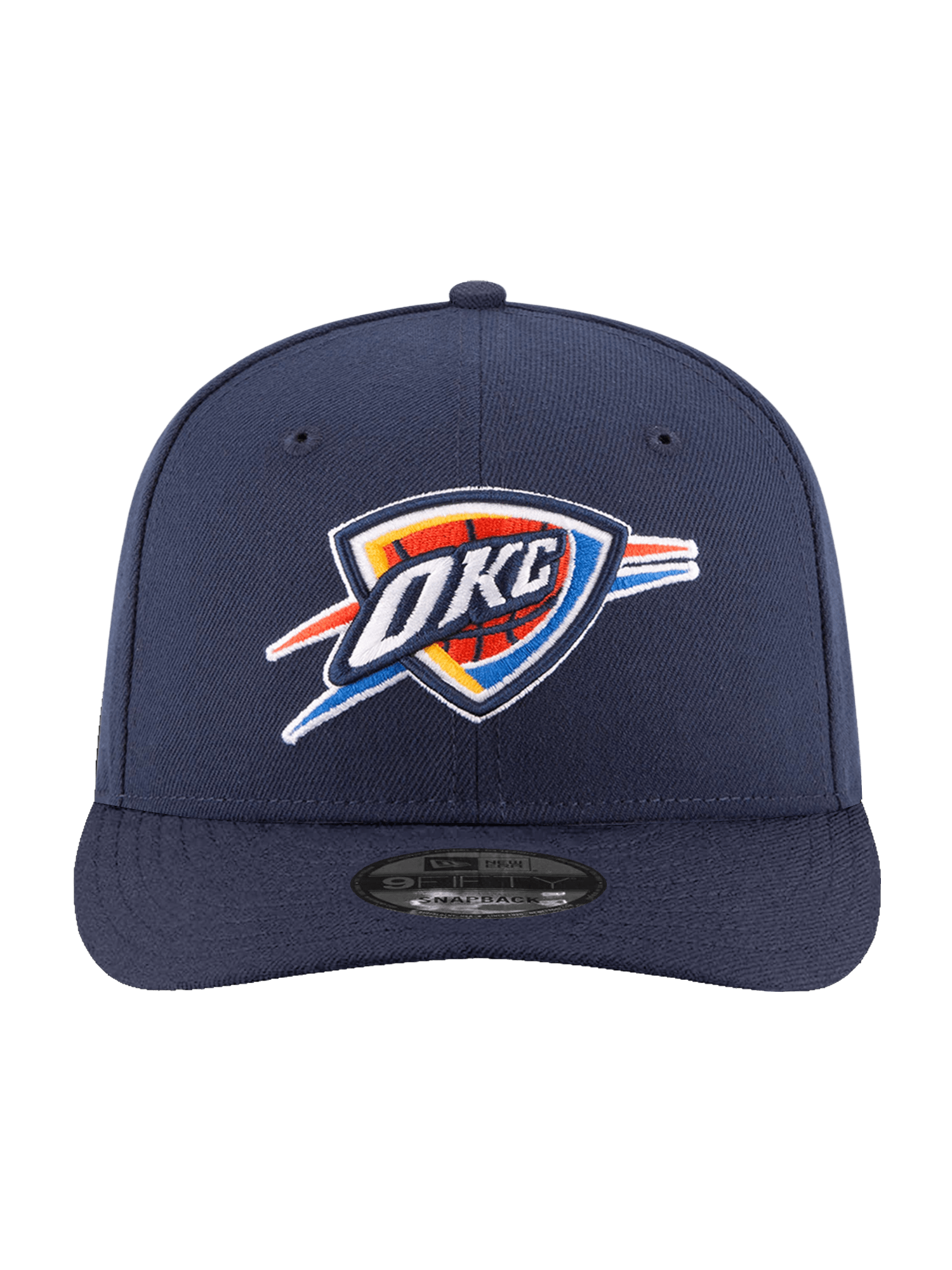 New Era Caps Oklahoma City Thunder New Era NBA Team 9FIFTY Pre-Curved Snapback Hat - Navy
