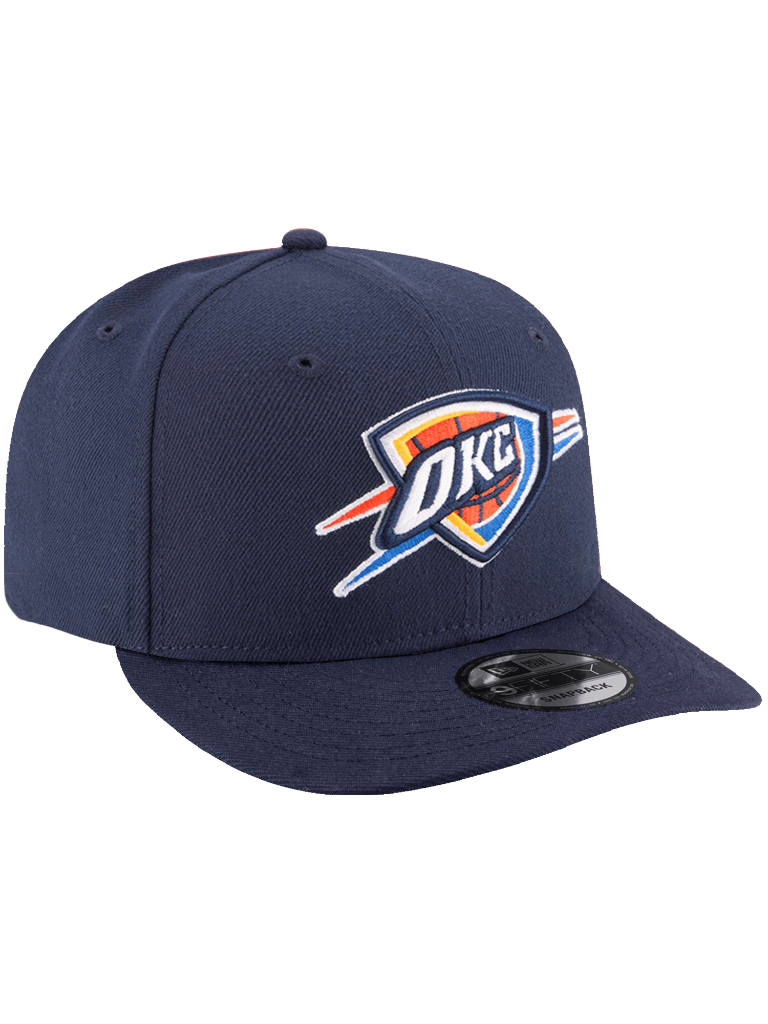 New Era Caps Oklahoma City Thunder New Era NBA Team 9FIFTY Pre-Curved Snapback Hat - Navy