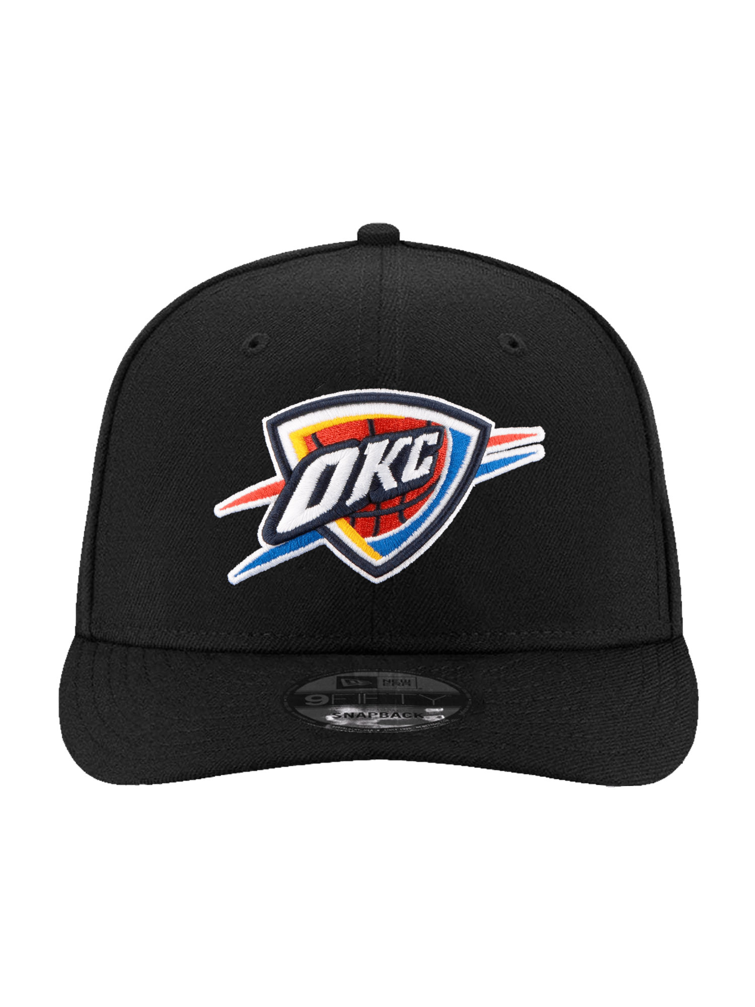 New Era Caps Oklahoma City Thunder New Era NBA Team Pre-Curved 9FIFTY Snapback Hat - Black