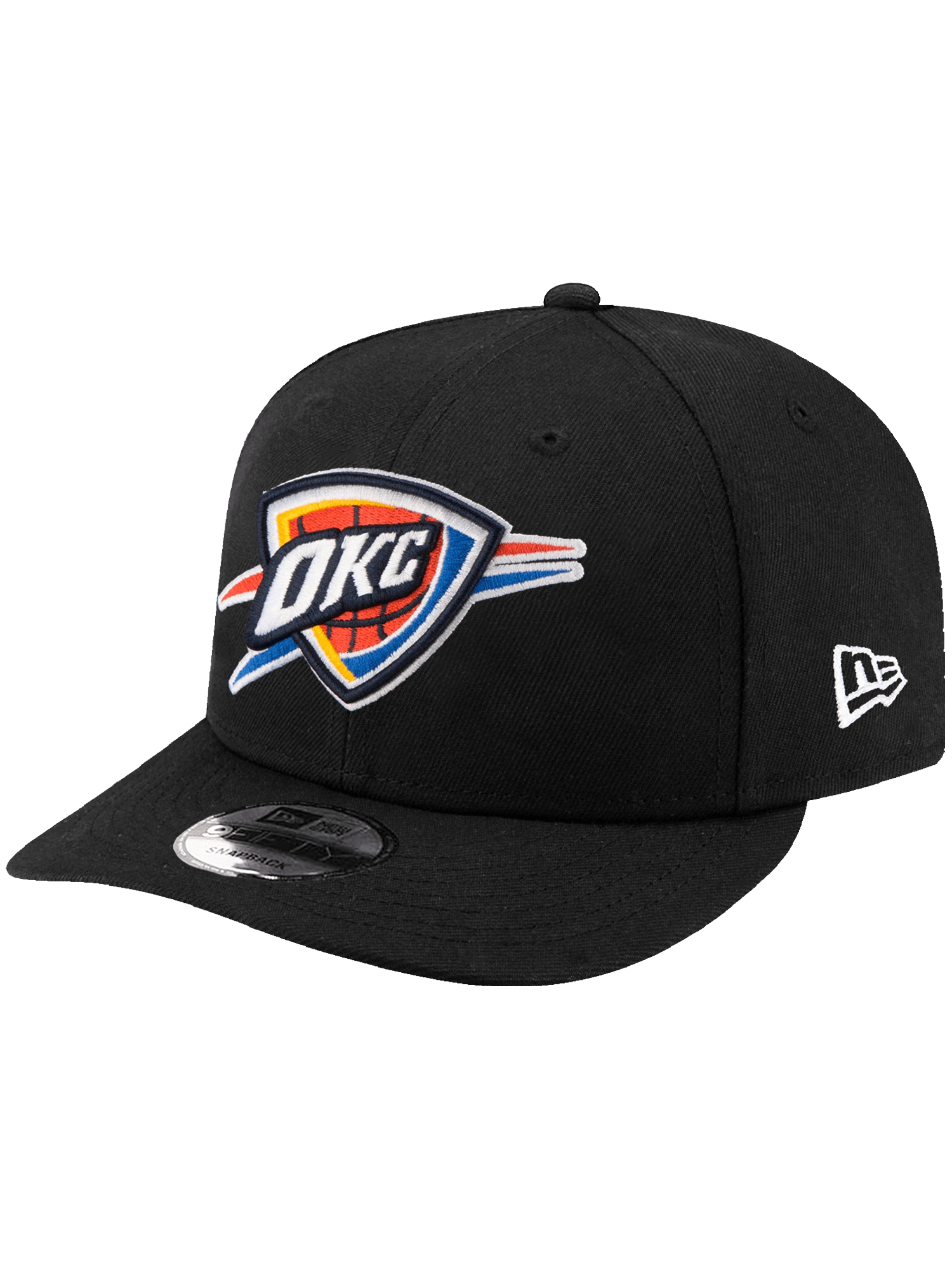 New Era Caps Oklahoma City Thunder New Era NBA Team Pre-Curved 9FIFTY Snapback Hat - Black