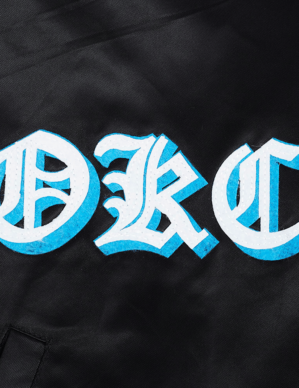 Pro Standard Jackets Oklahoma City Thunder Pro Standard NBA Old English Rib Satin Jacket - Black