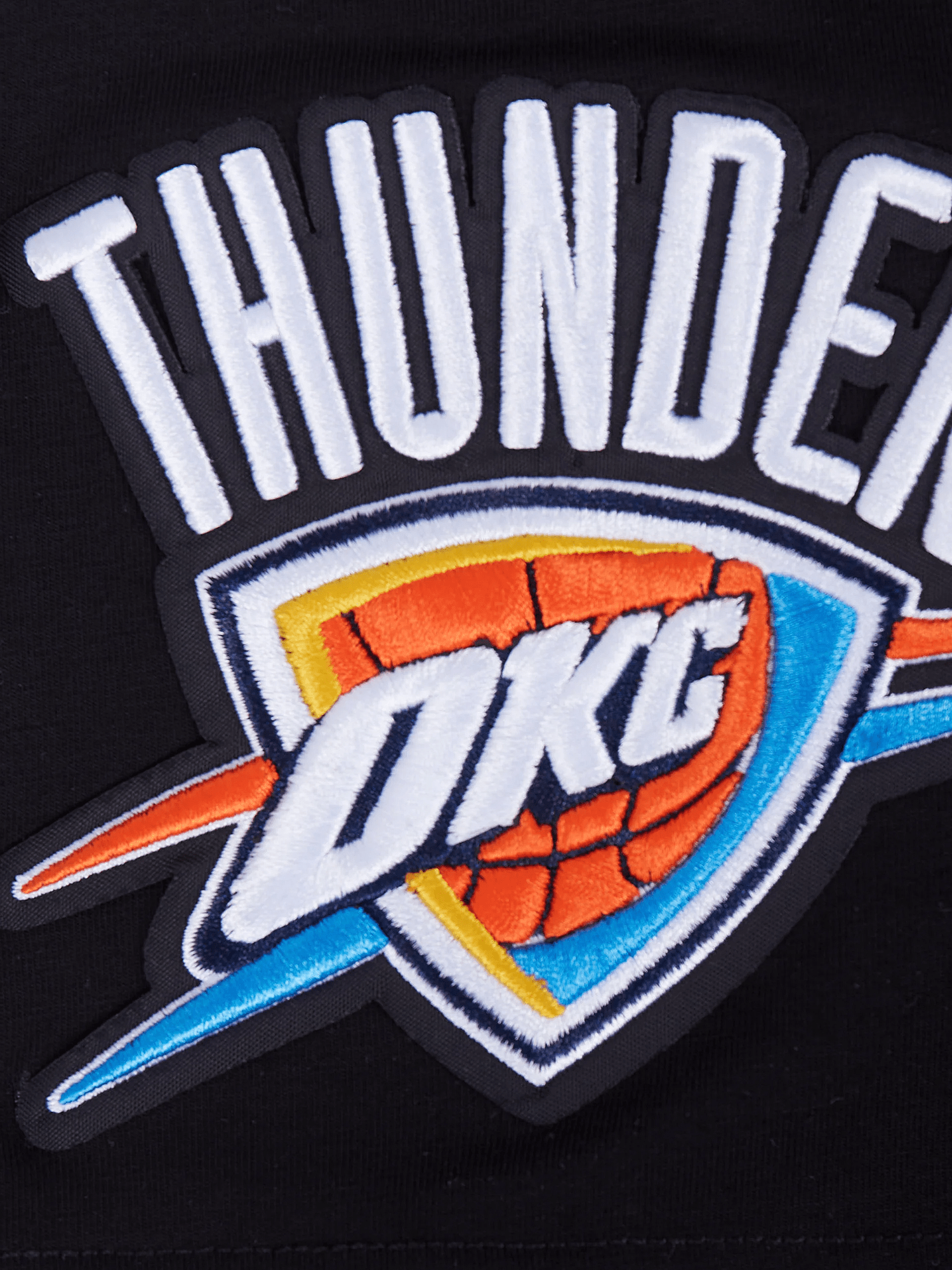 Pro Standard T-Shirts Oklahoma City Thunder Pro Standard NBA Team Chenille Flex T-Shirt - Black