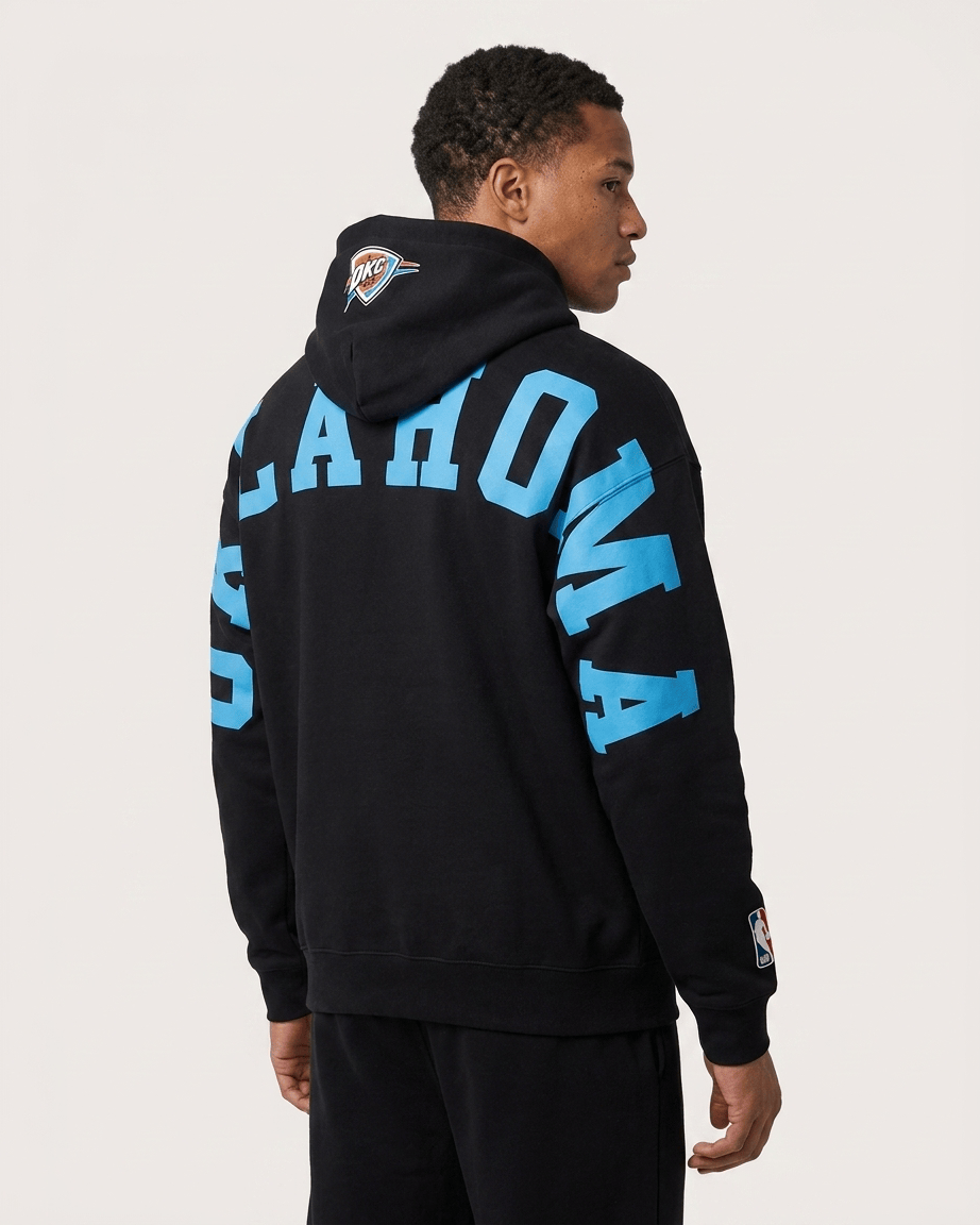 Pro Standard Jumpers Oklahoma City Thunder Pro Standard NBA Wingspan Drop Shoulder Hoodie Jumper
