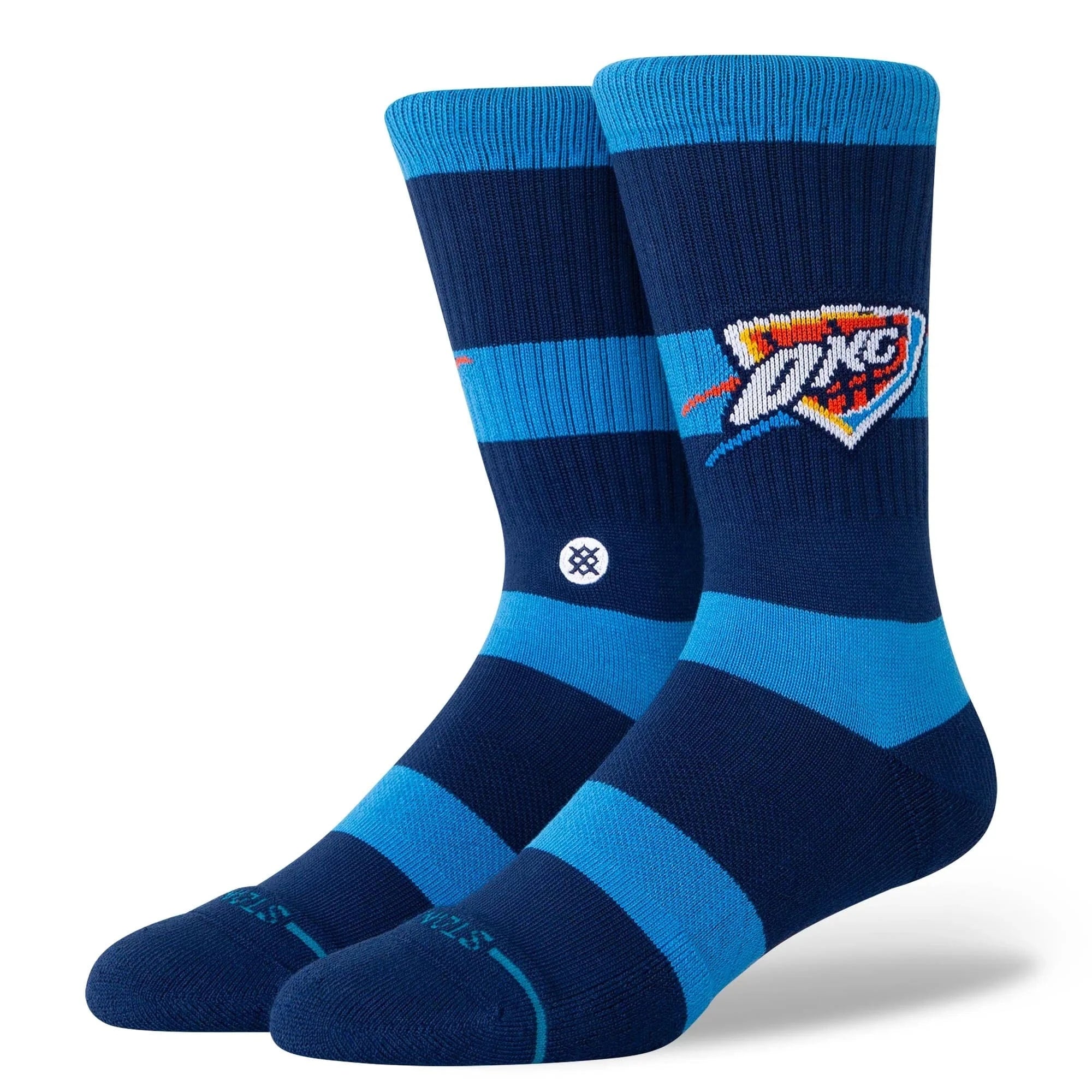 Stance Socks Large (9-12 US) Oklahoma City Thunder Stance NBA Team Prep Crew Socks