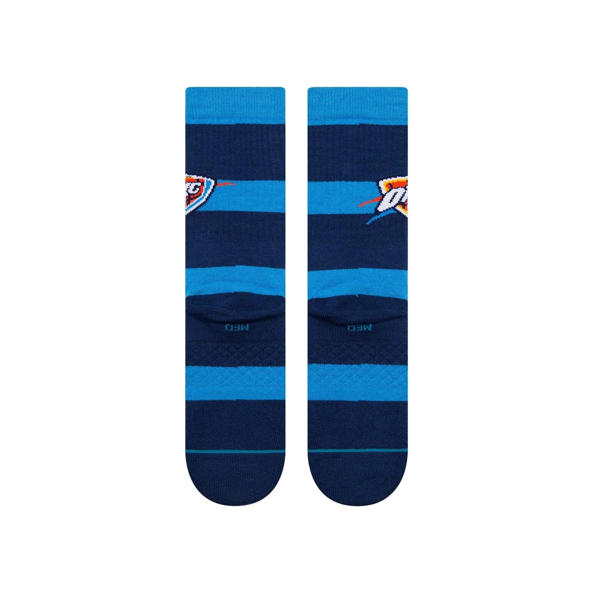 Stance Socks Large (9-12 US) Oklahoma City Thunder Stance NBA Team Prep Crew Socks