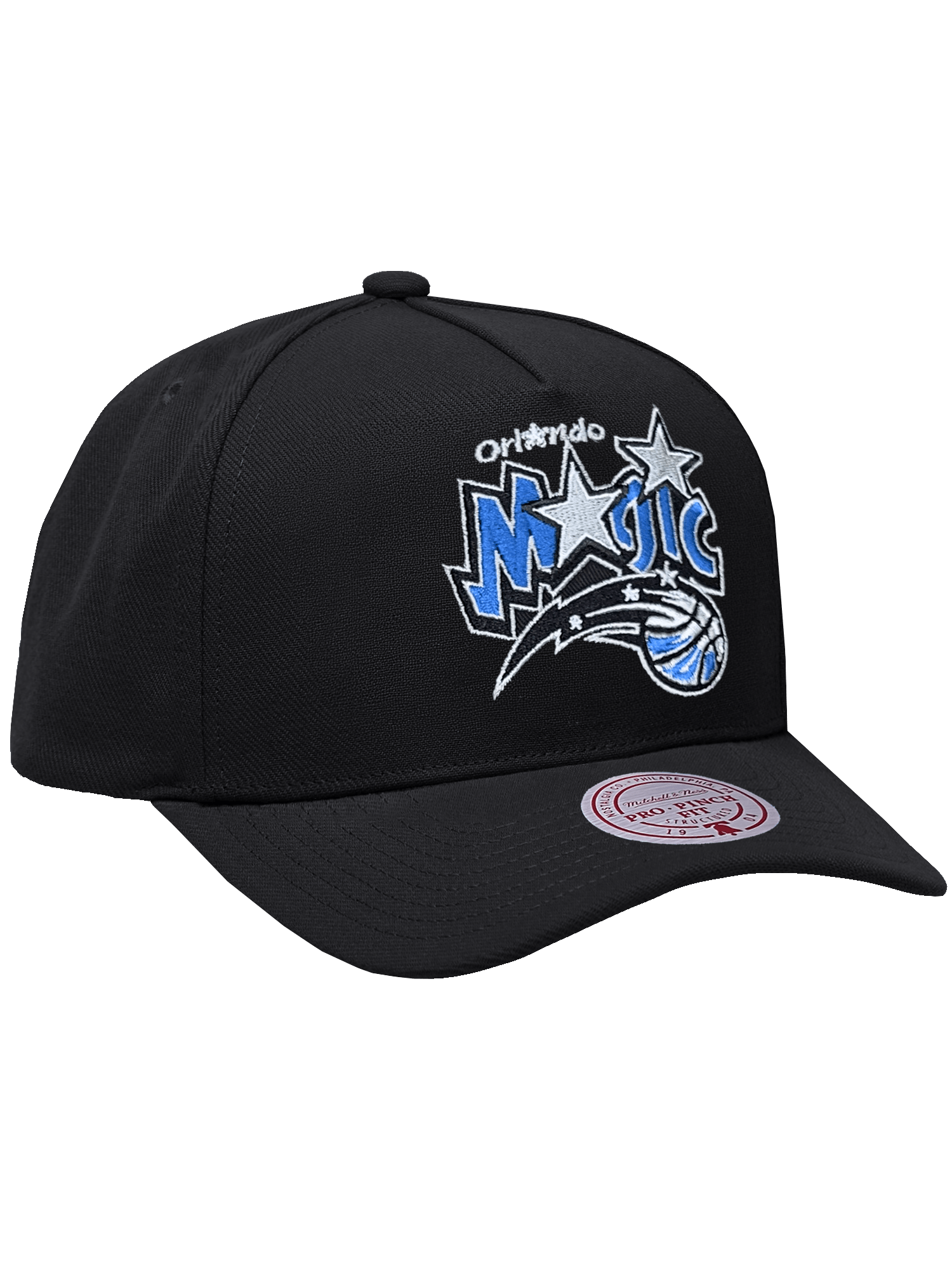 Mitchell And Ness Caps Orlando Magic Mitchell & Ness NBA HWC Pro Pinch Snapback Hat - Black