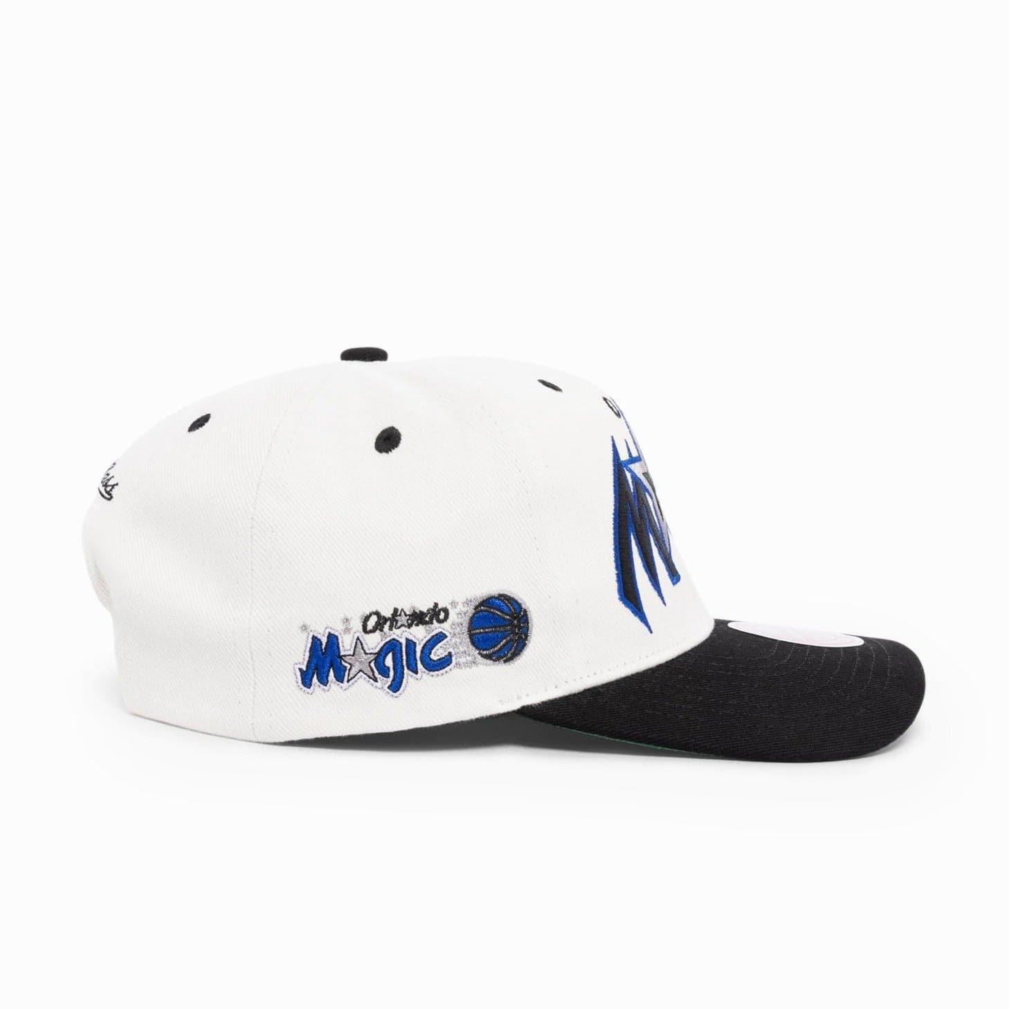 Mitchell And Ness Caps Orlando Magic Mitchell & Ness NBA HWC Script Deadstock Snapback Hat - Off White